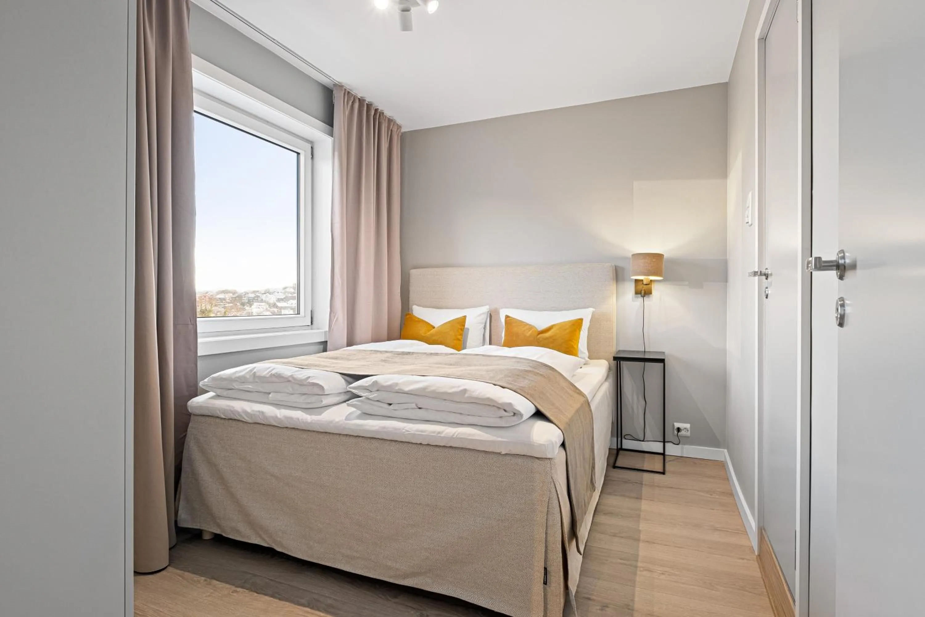 Bedroom, Bed in Bjørvika Apartments - Sirkus Renaa