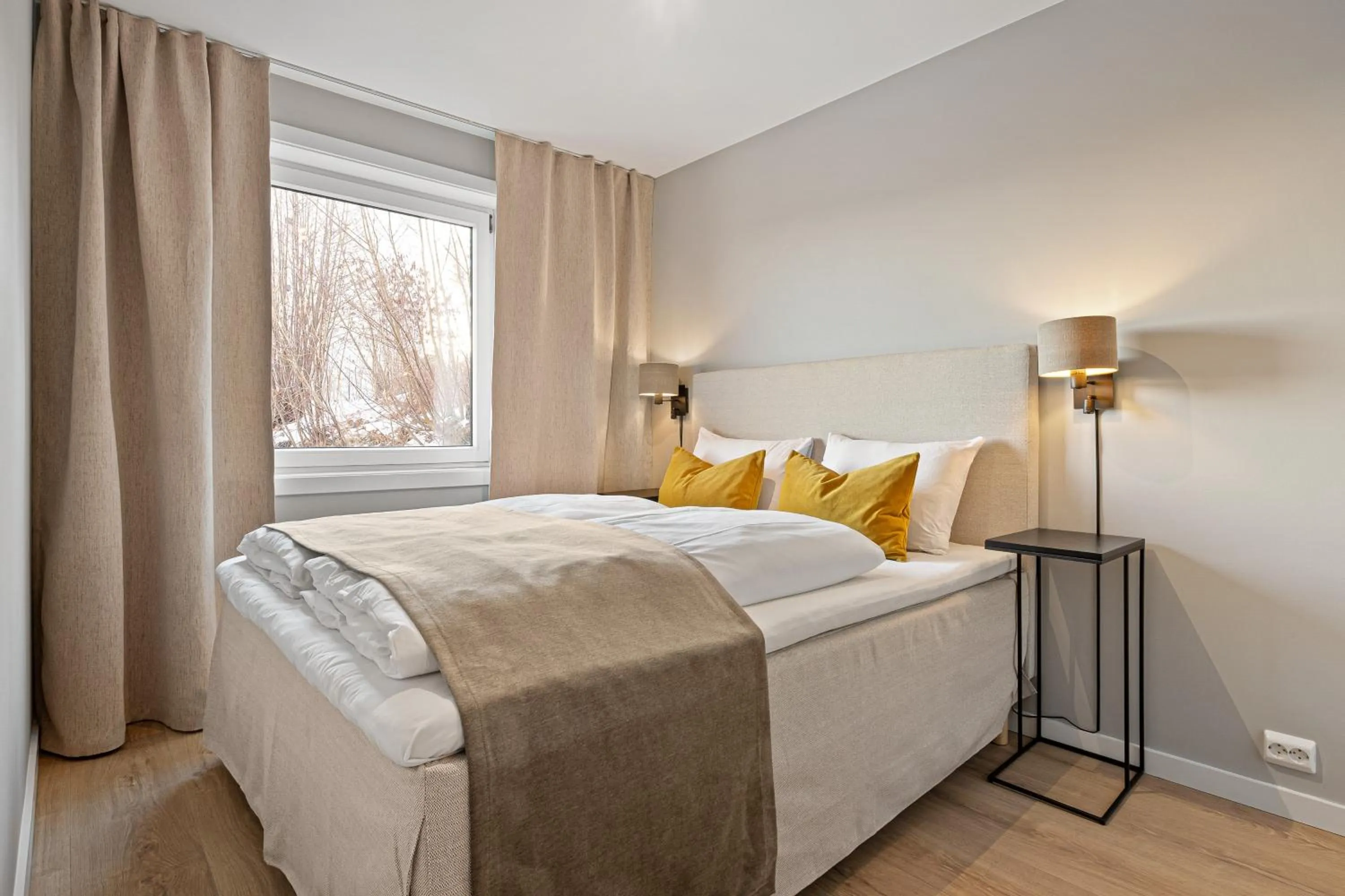 Bedroom, Bed in Bjørvika Apartments - Sirkus Renaa