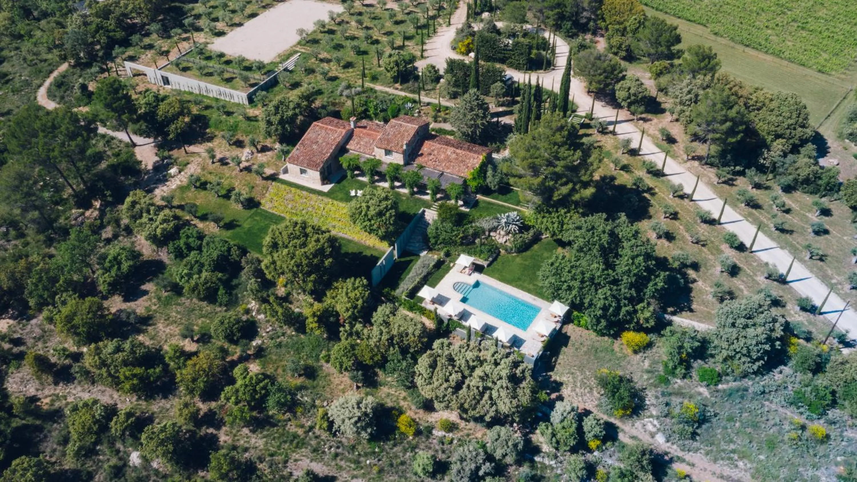 Bird's eye view in Domaine Monte Verdi