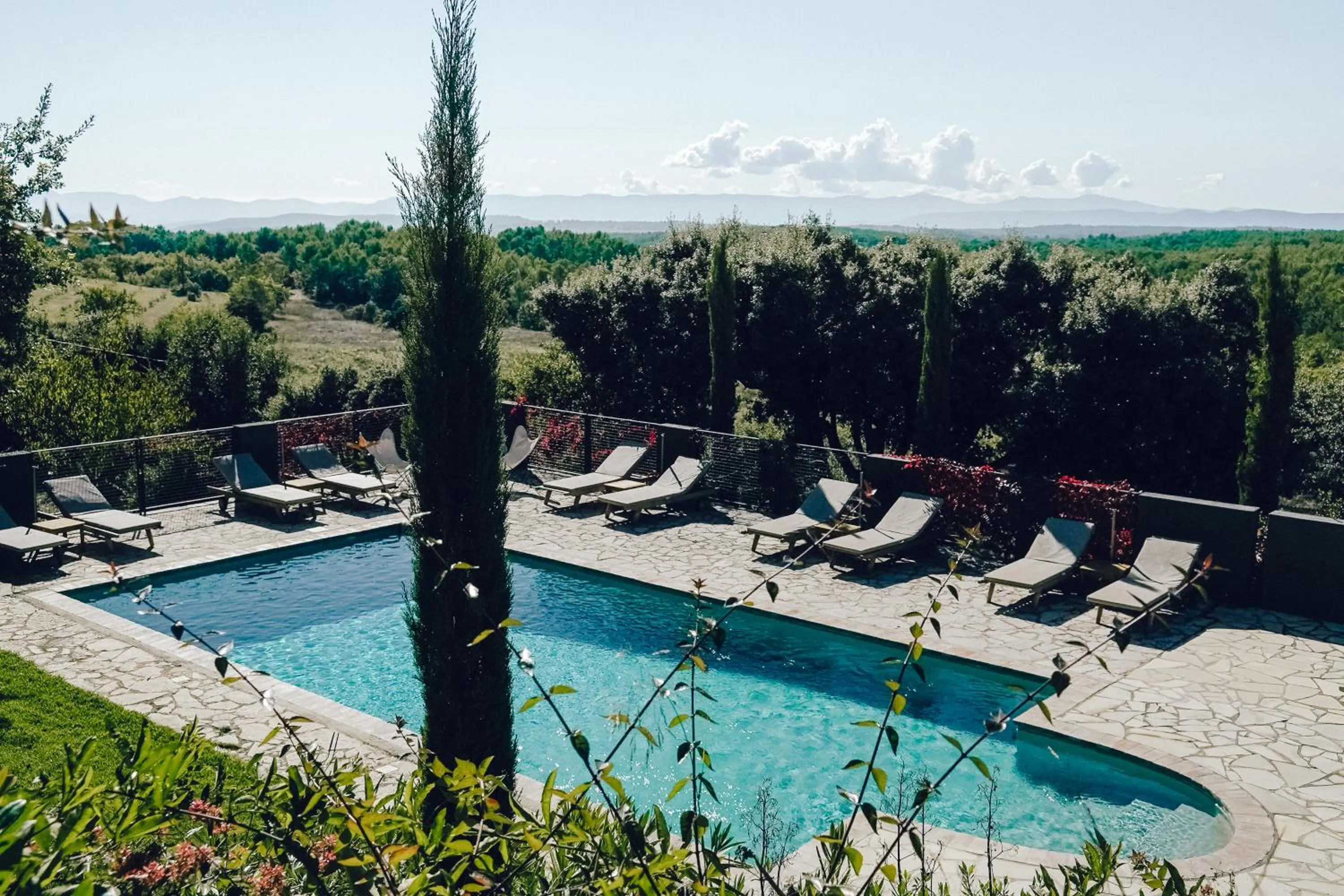 Pool view in Domaine Monte Verdi