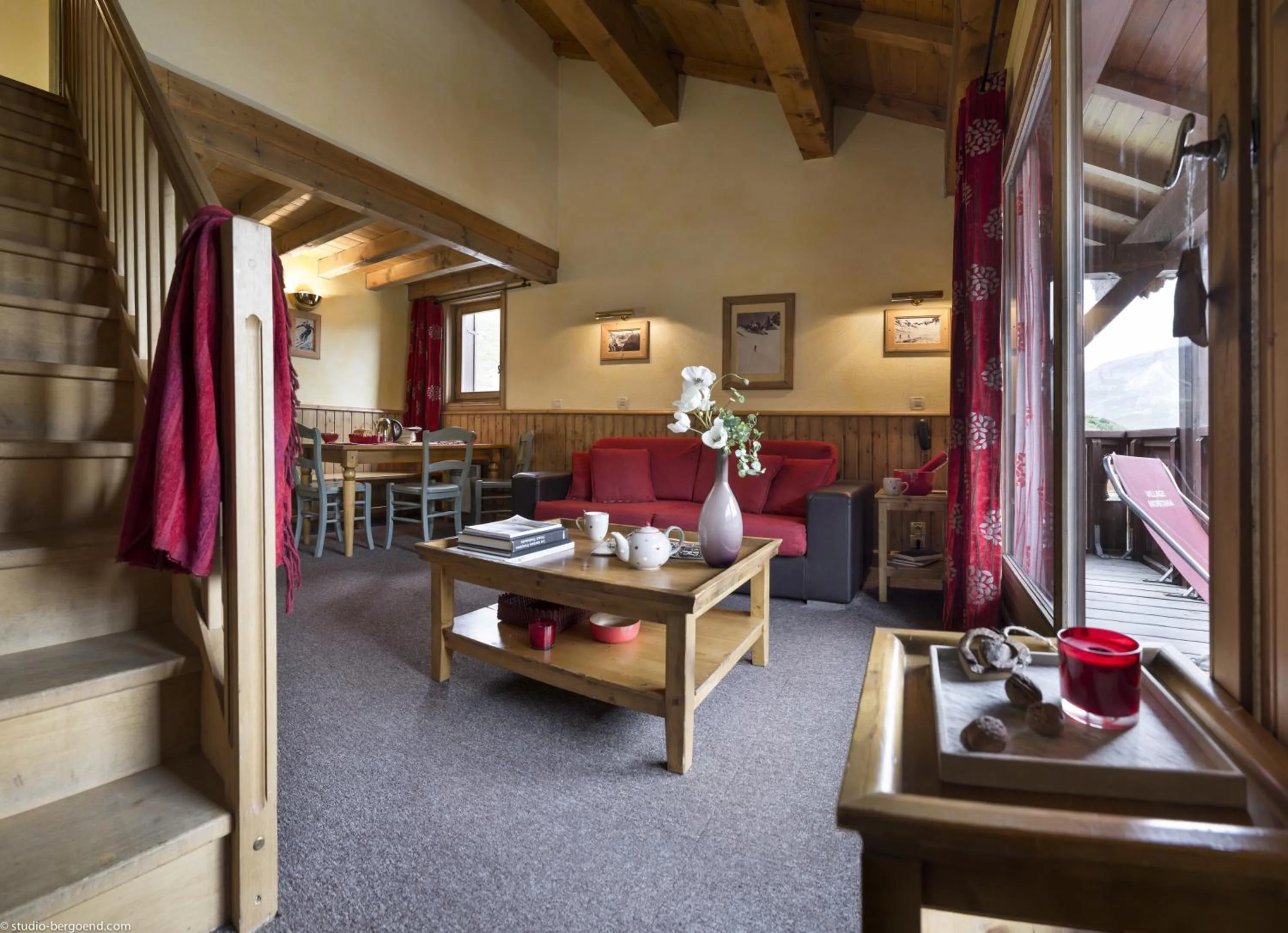 Living room in Résidences Village Montana by Les Etincelles