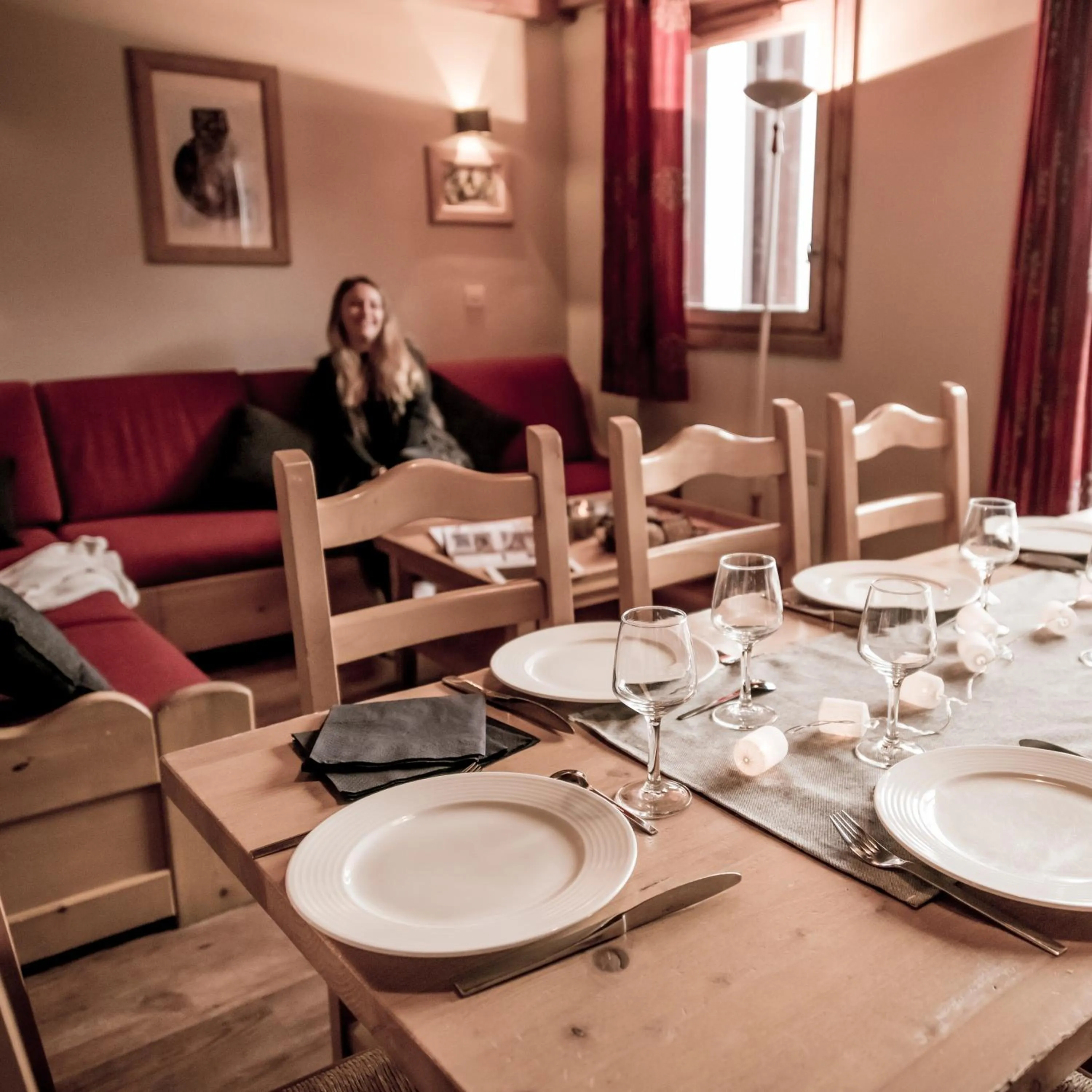 Living room in Résidences Village Montana by Les Etincelles