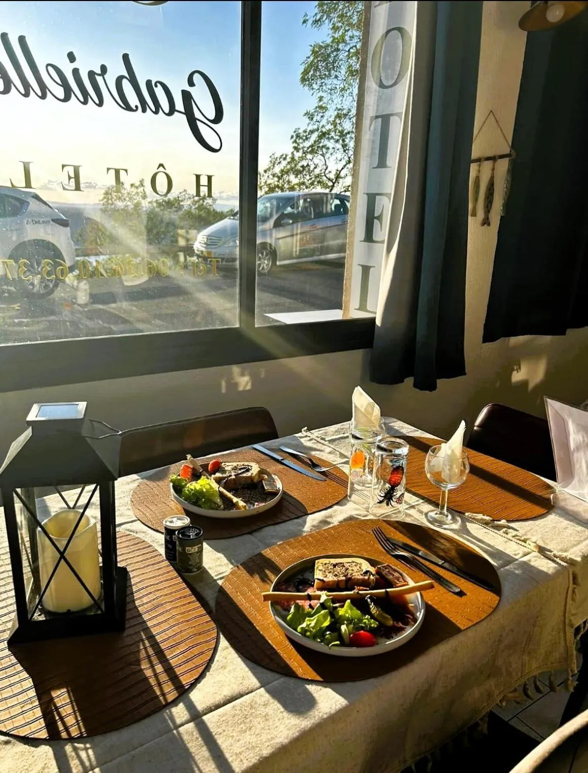 Kitchen or kitchenette in Gabrielle hôtel