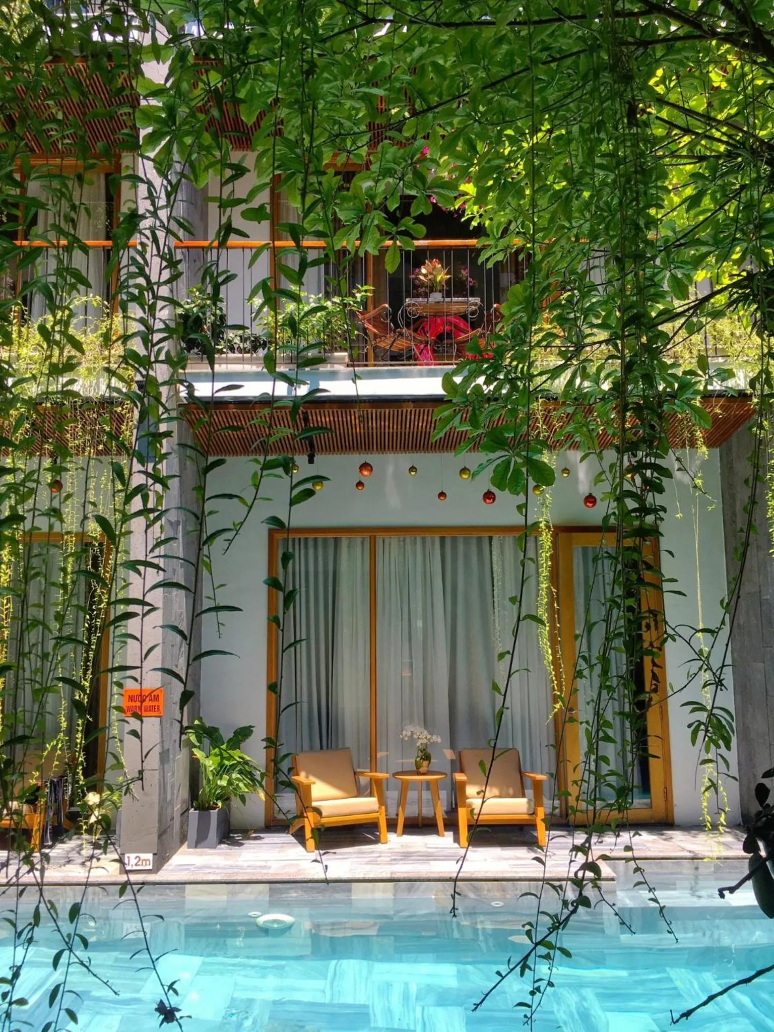 Balcony/Terrace in Tam House Villa Hotel