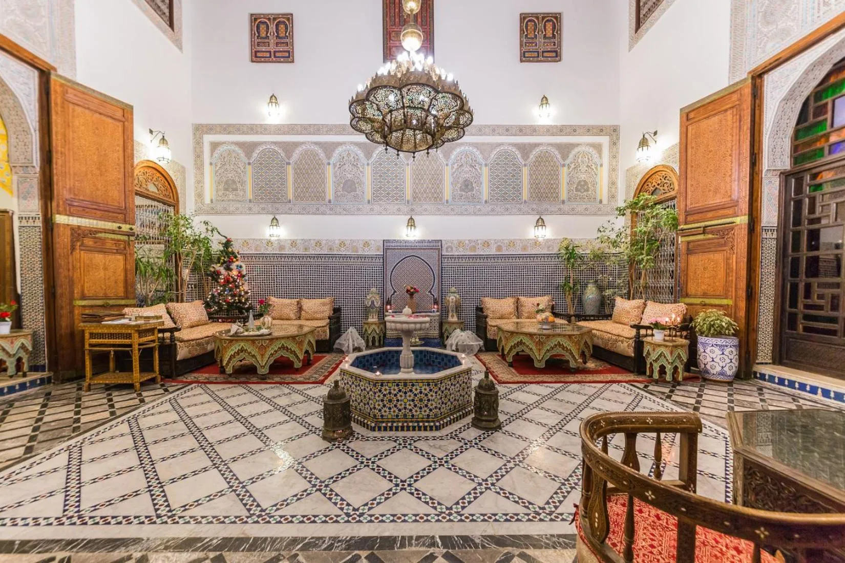 Lobby or reception in Riad Ghita