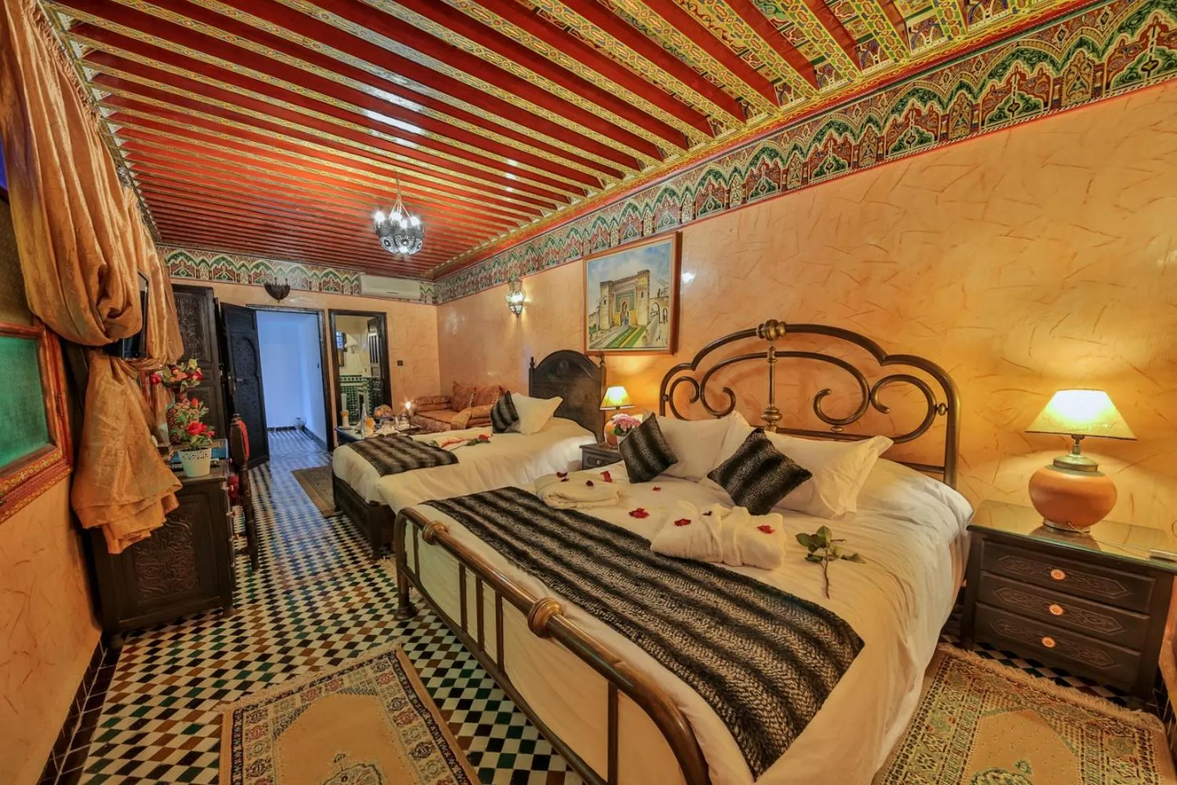 Bed in Riad Ghita