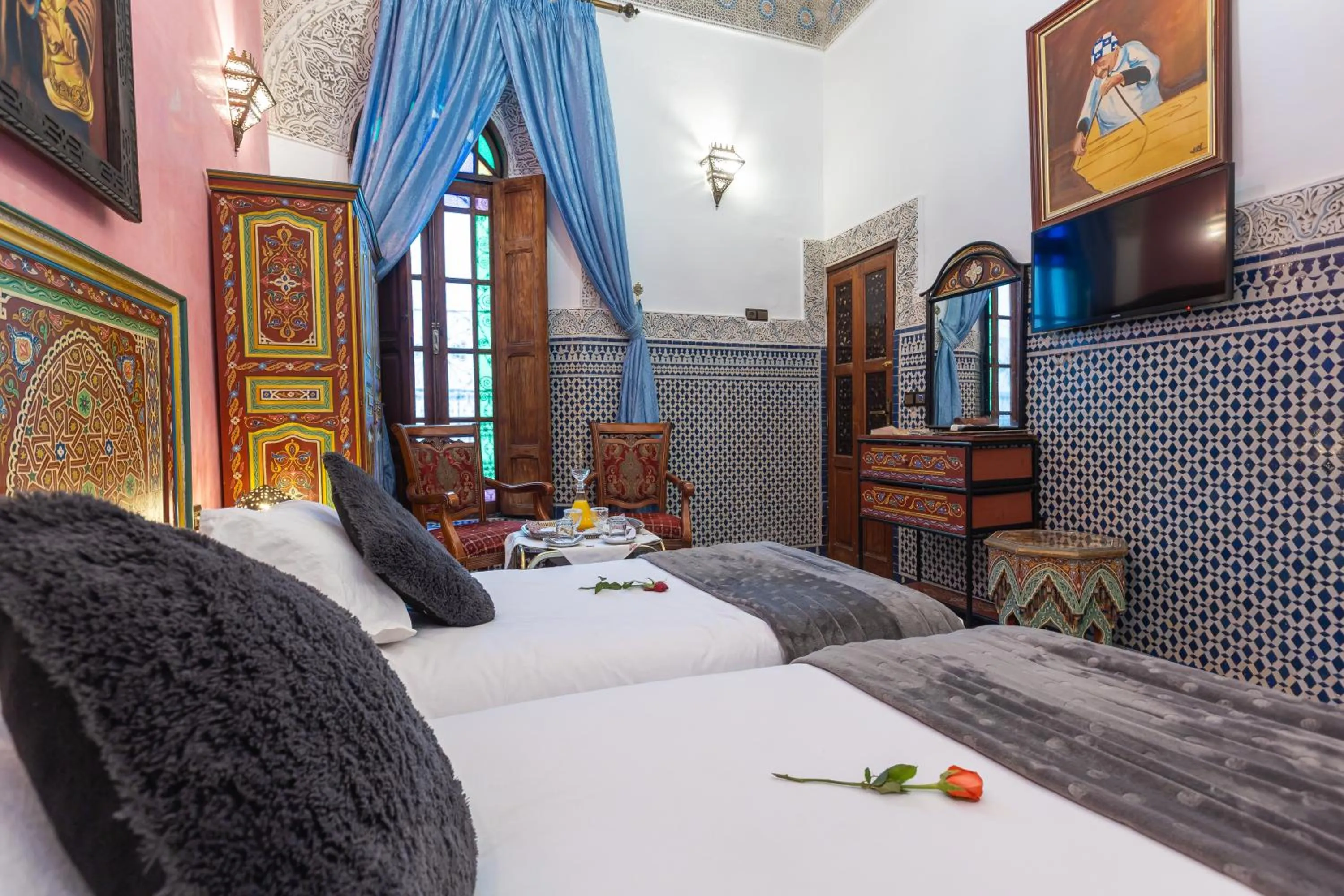 Bed in Riad Ghita