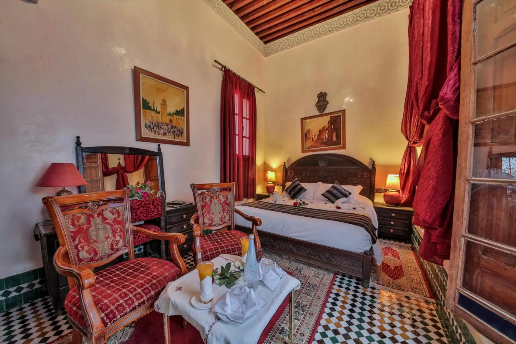 Bed in Riad Ghita