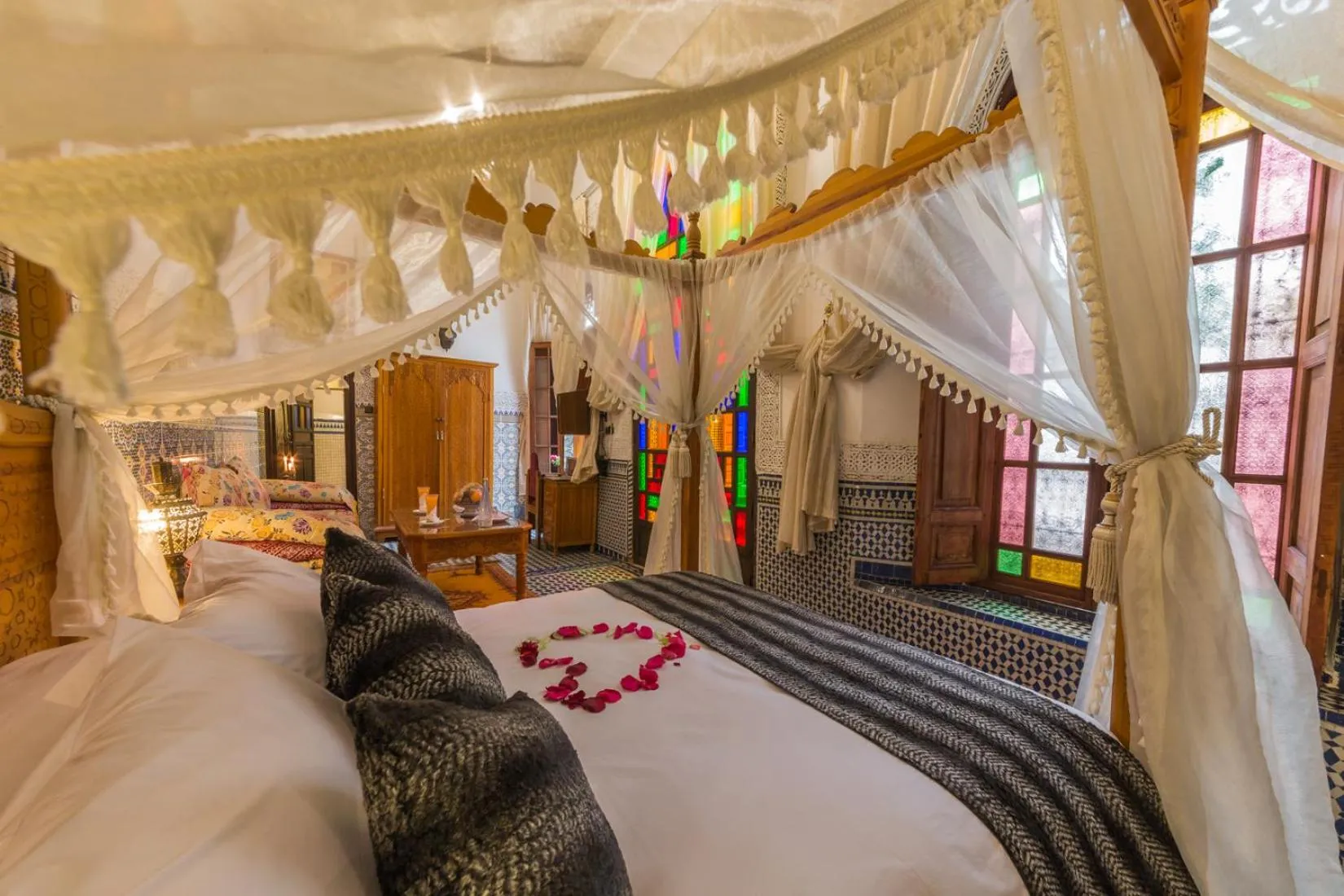 Bed in Riad Ghita