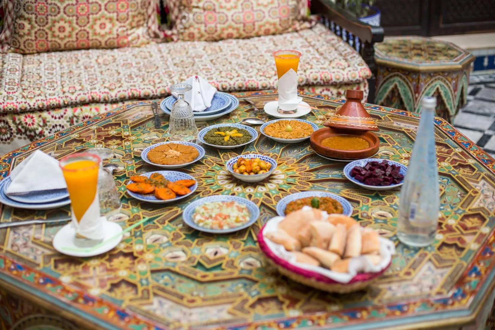 Food and drinks in Riad Ghita