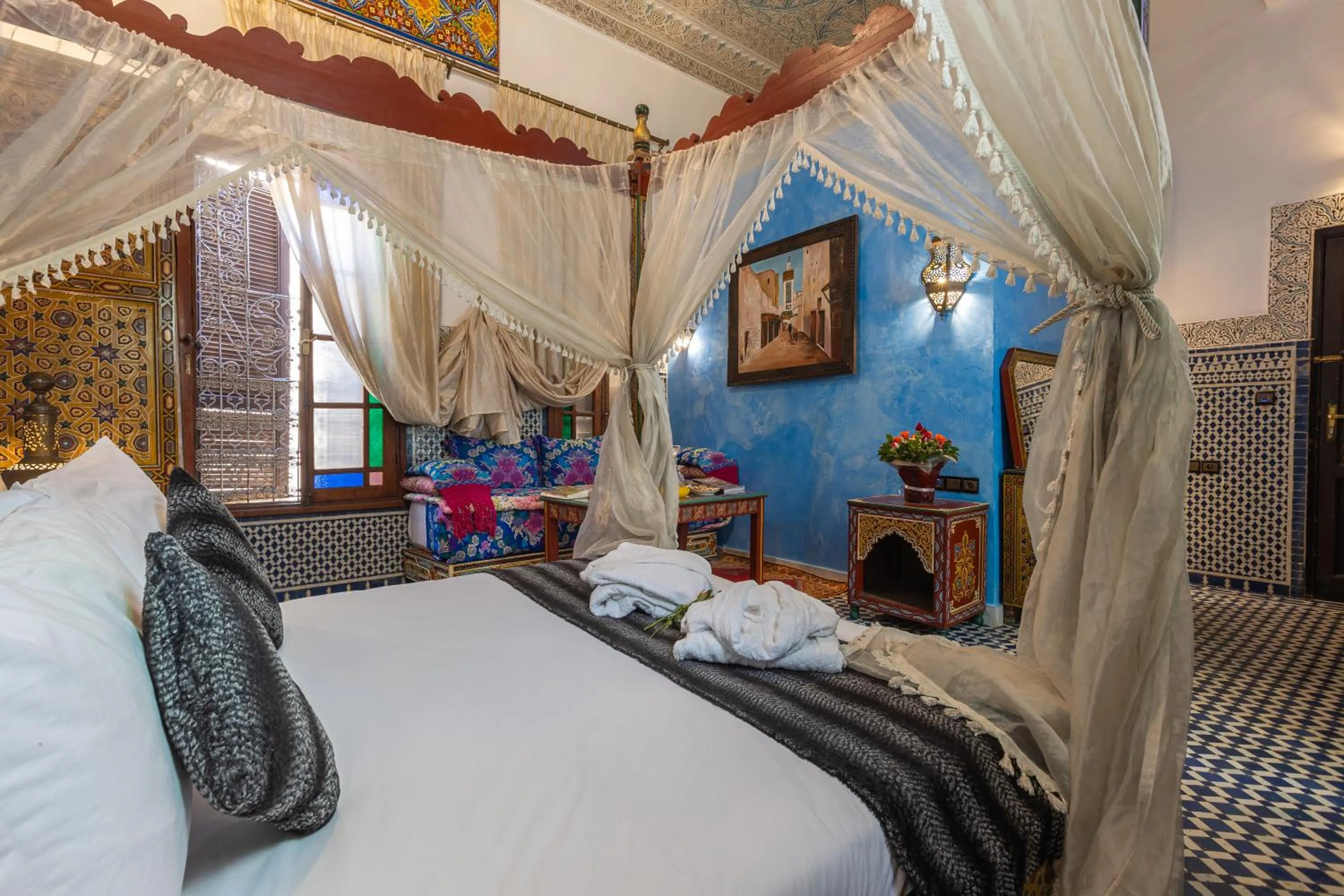 Bed in Riad Ghita