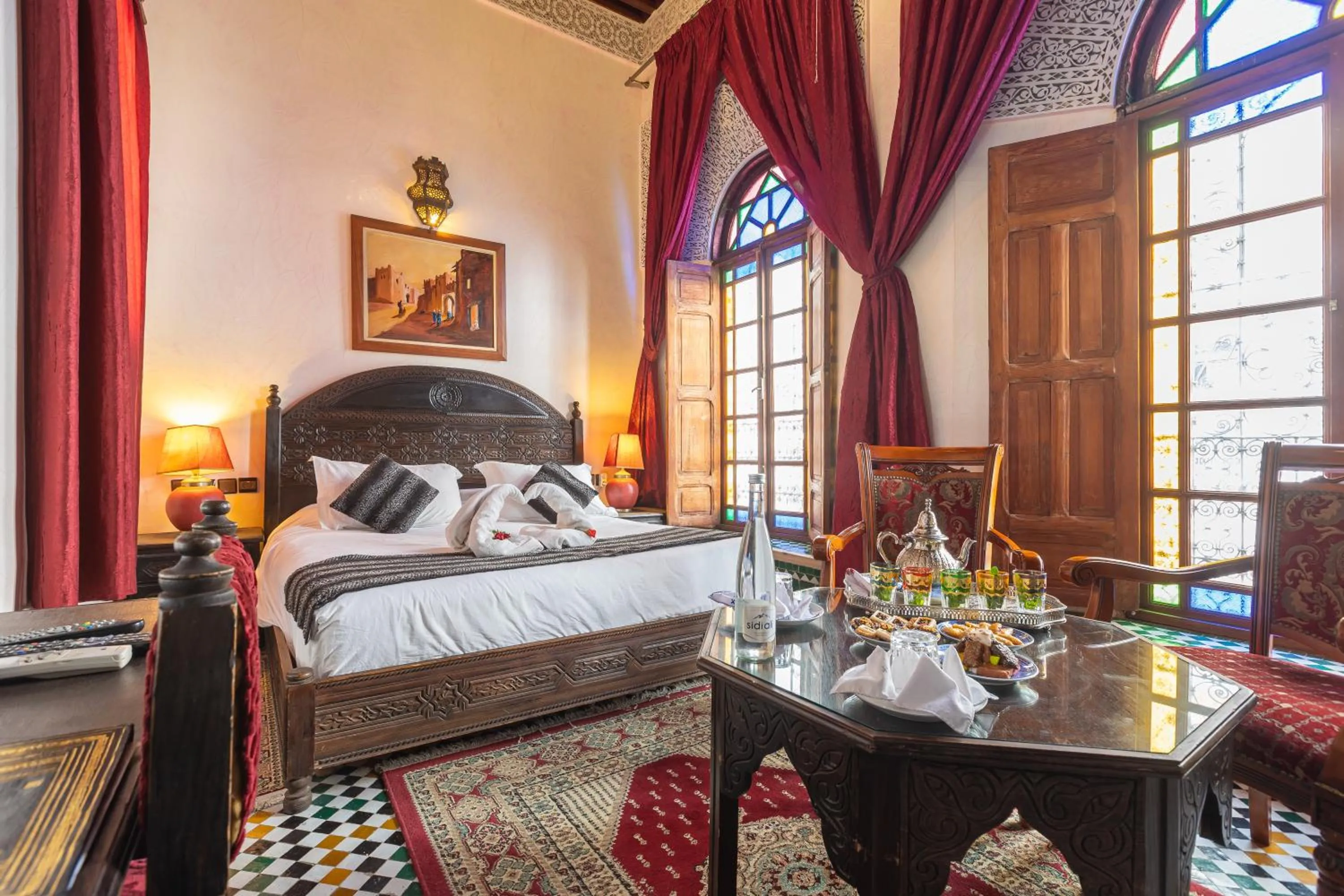 Bed in Riad Ghita