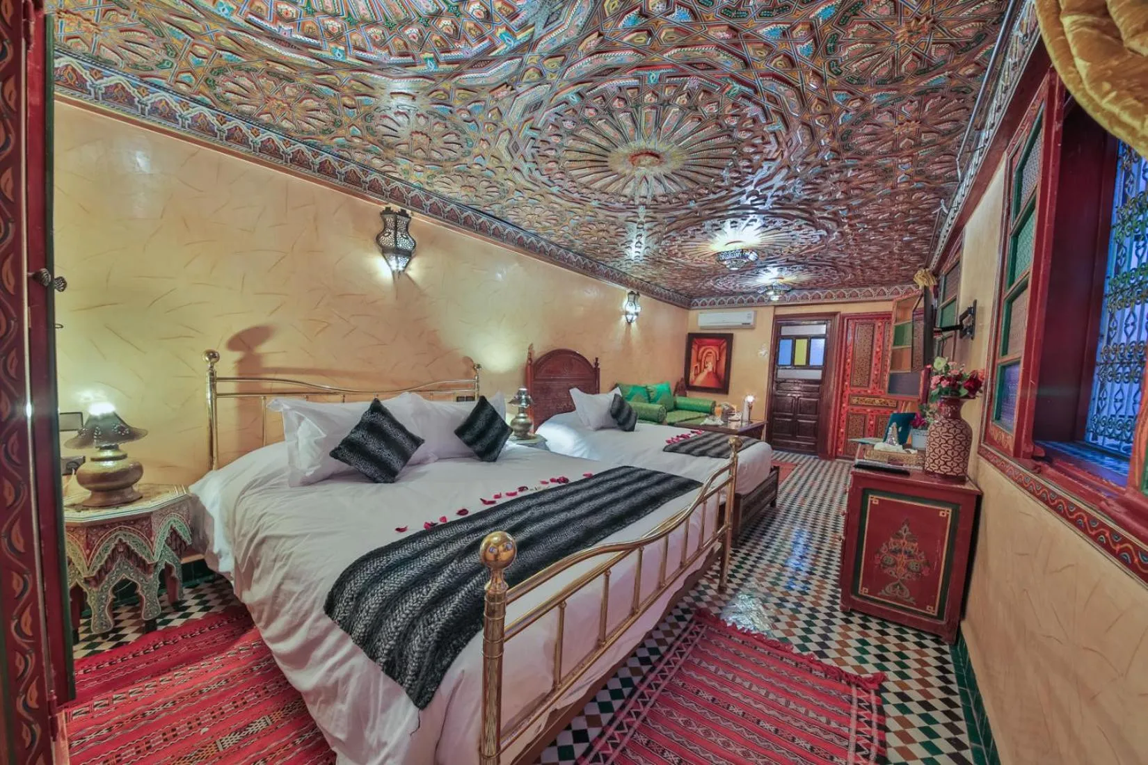 Bed in Riad Ghita