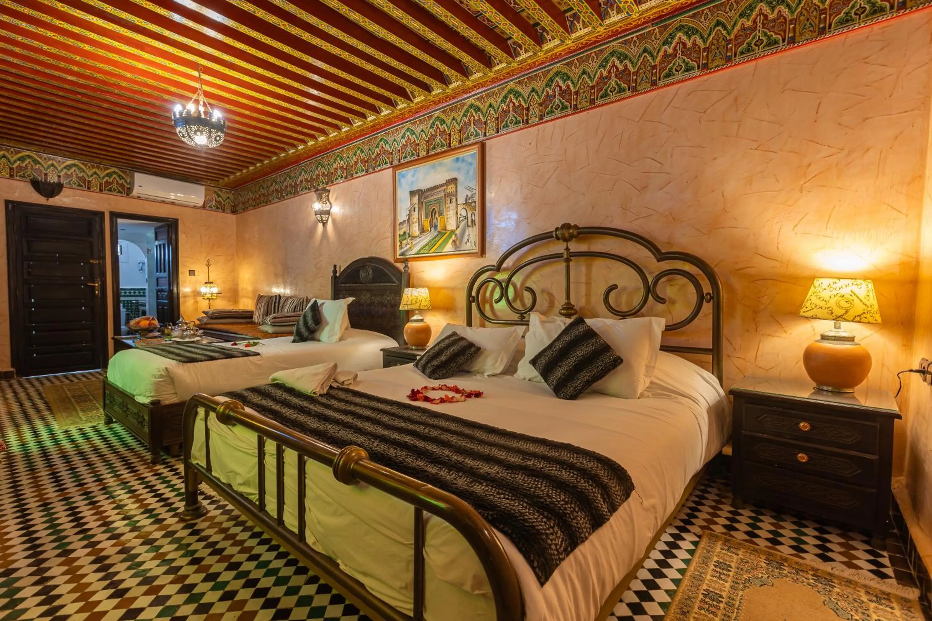 Bed in Riad Ghita