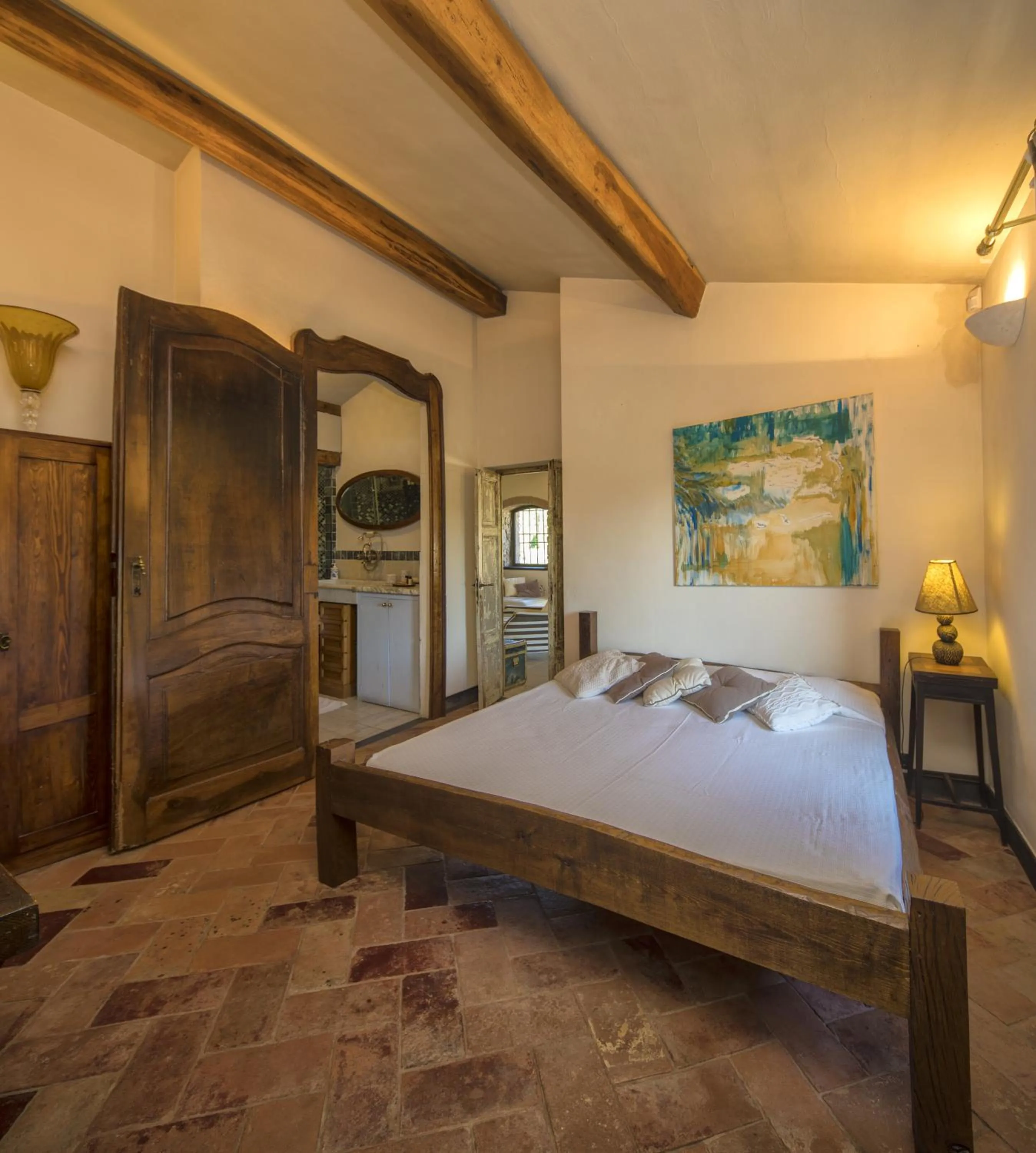 Bed in Resort La Ghiaia