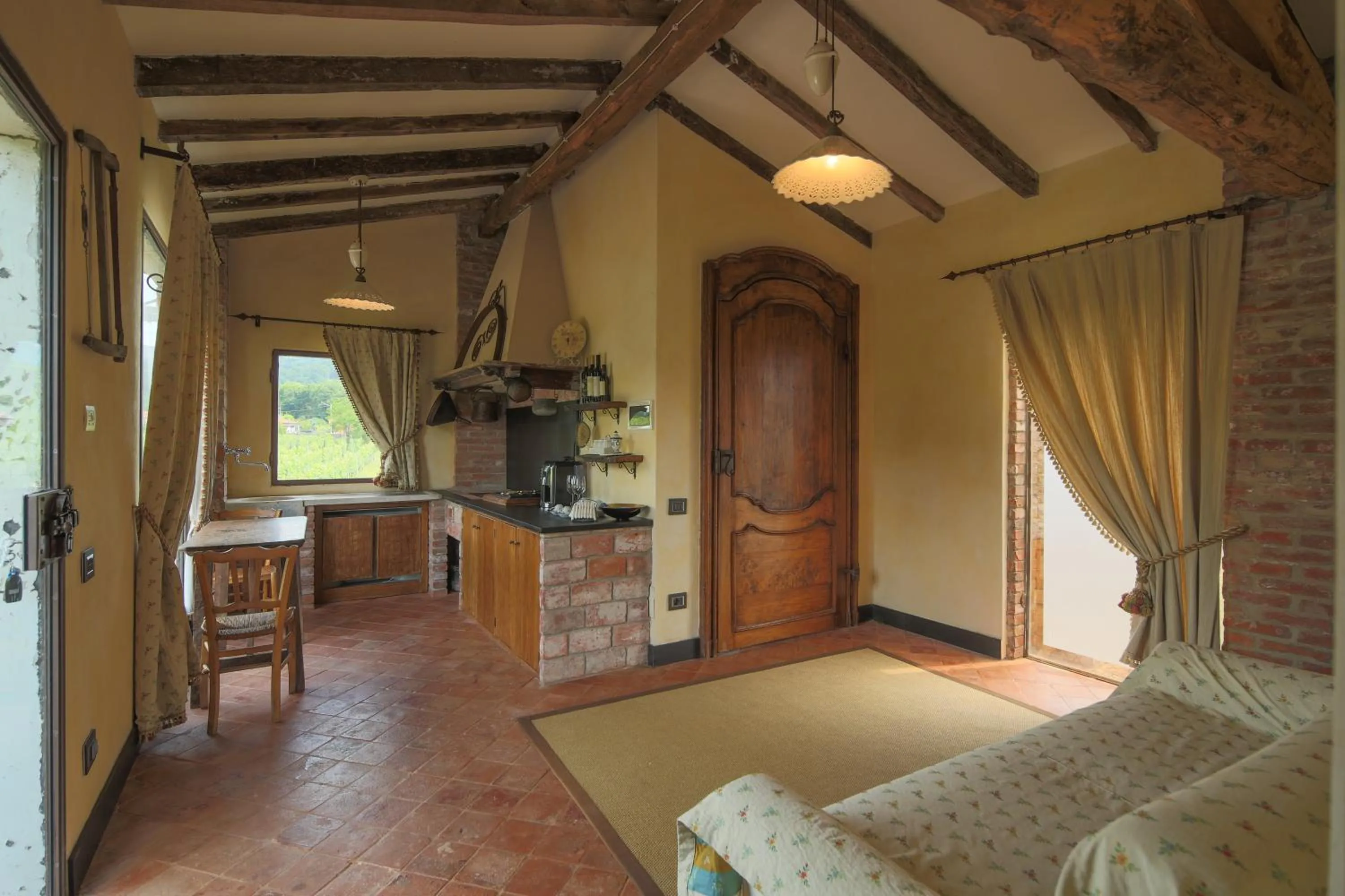 Coffee/tea facilities, Bed in Resort La Ghiaia