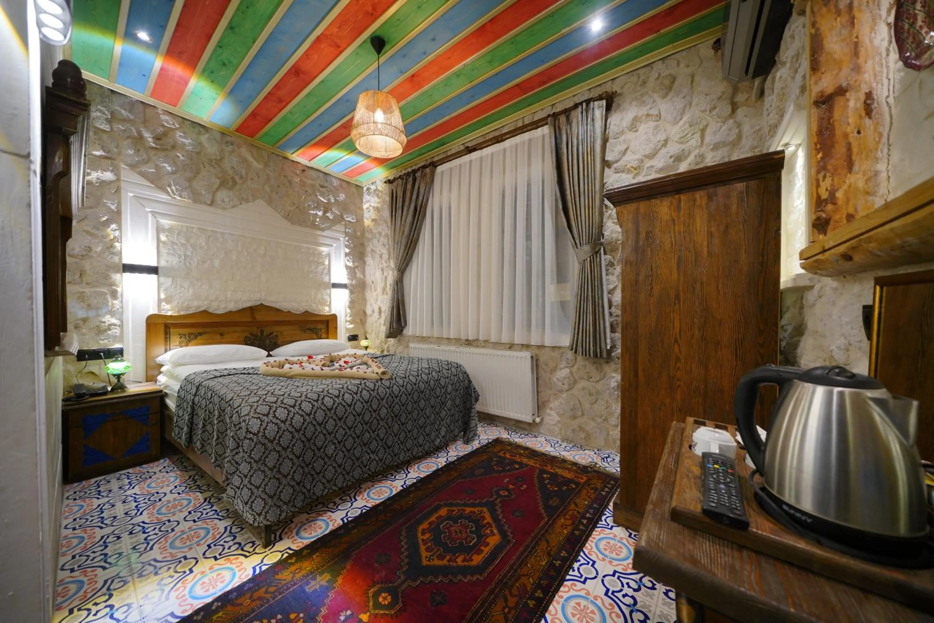 Bed in Mirzade Konak Hotel