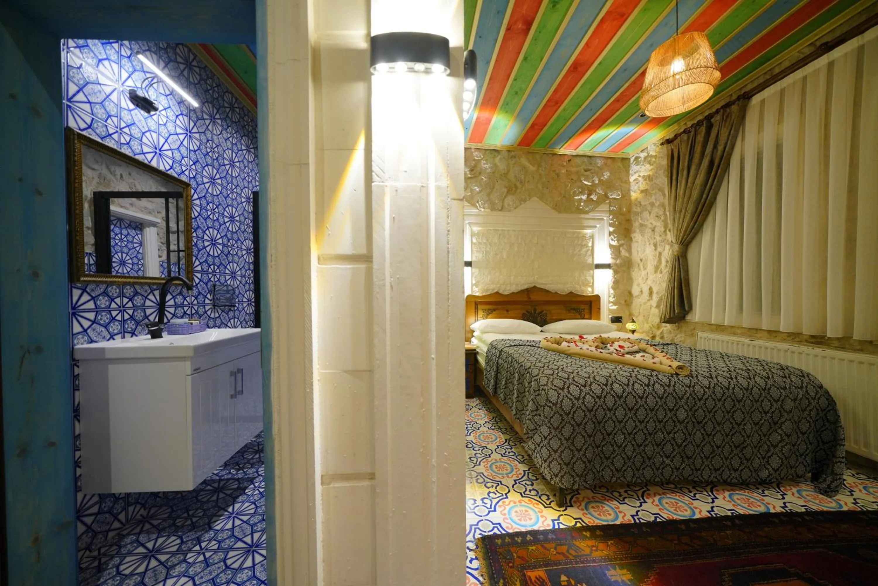 Bed in Mirzade Konak Hotel