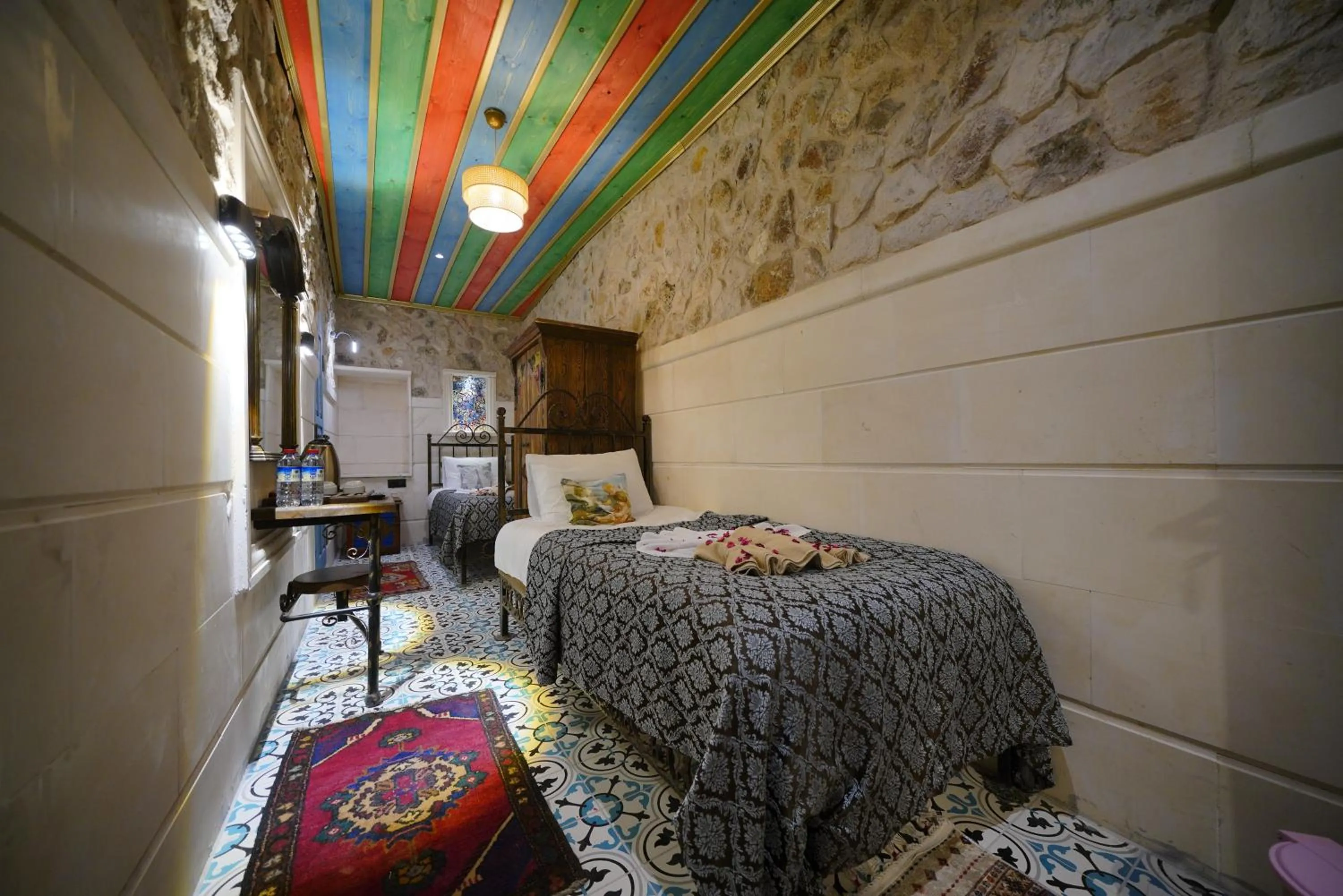 Bed in Mirzade Konak Hotel