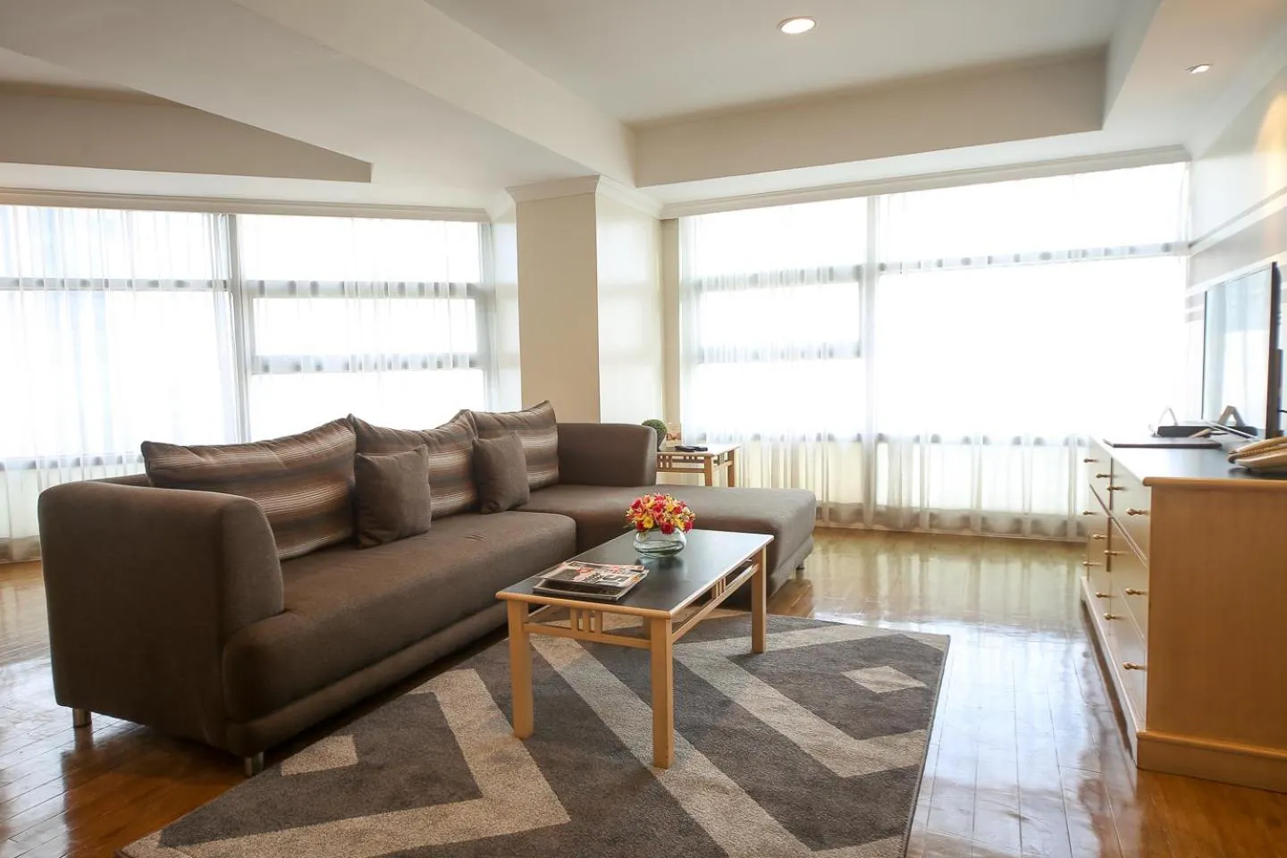 Living room in Infinity Tower Suites