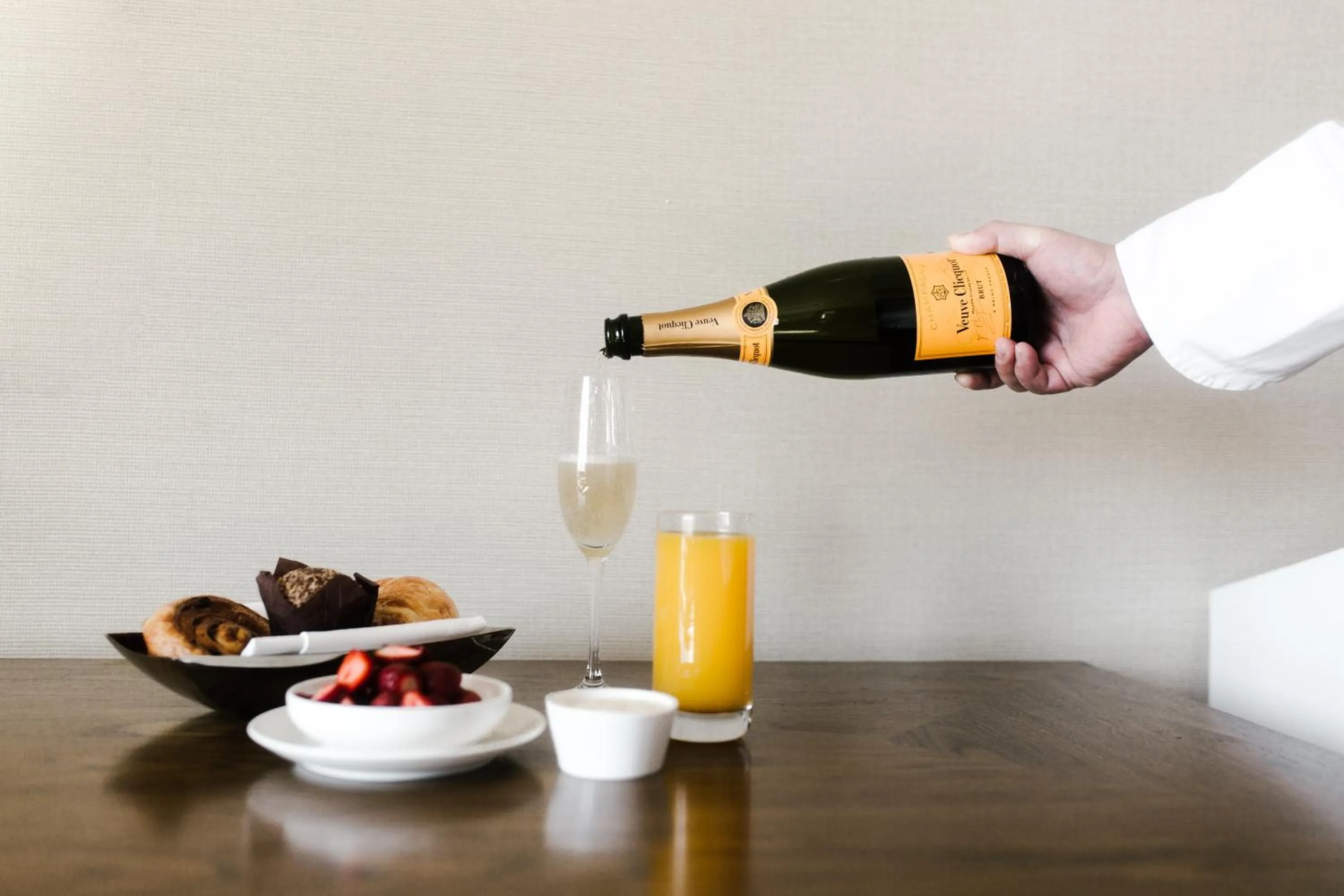 Food and drinks in The Dominick Hotel