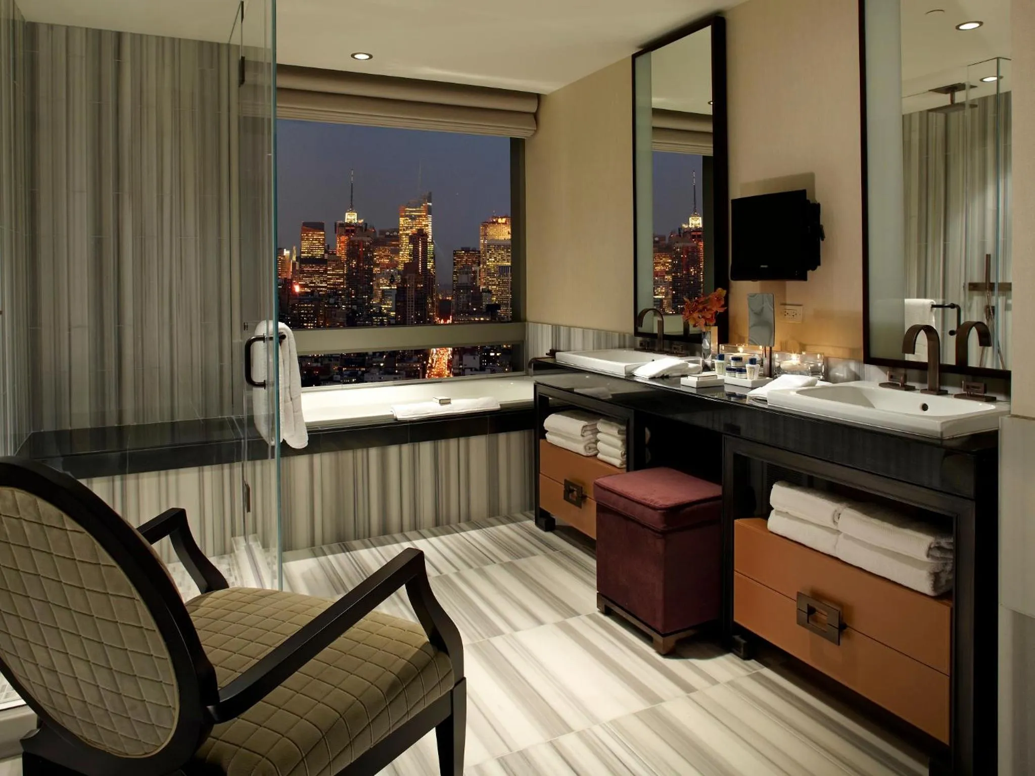 Shower in The Dominick Hotel