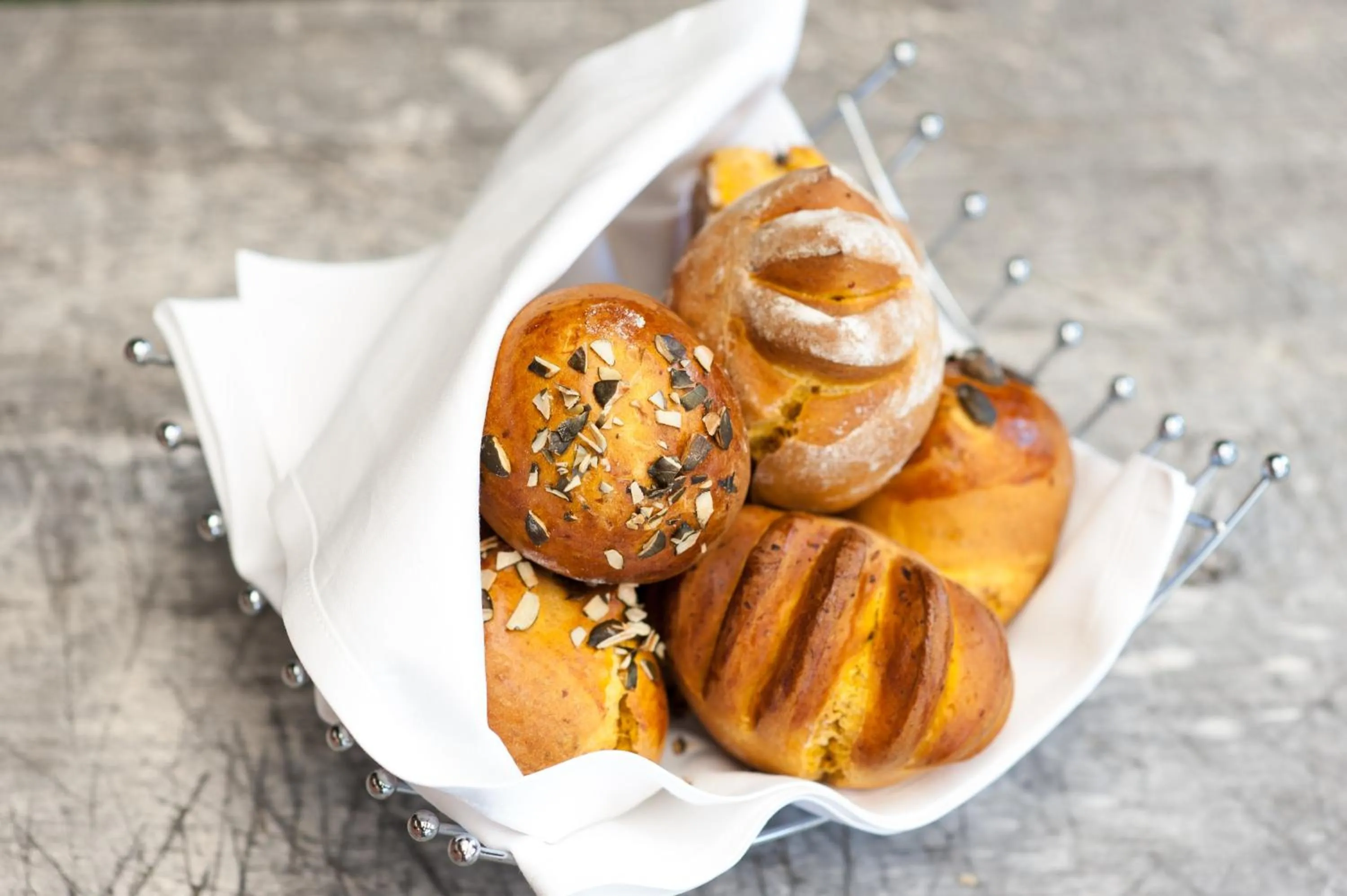 Food close-up in Kupfer-Dachl