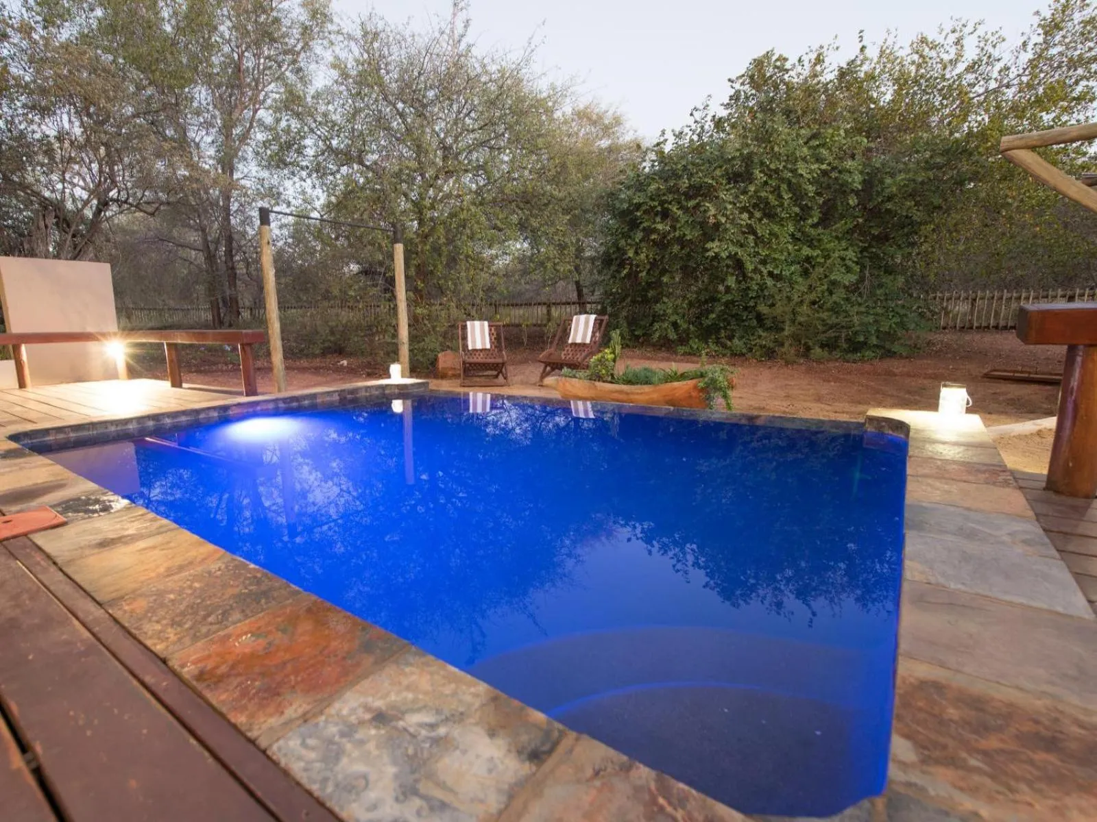 Swimming pool in eKhaya Bush Lodge