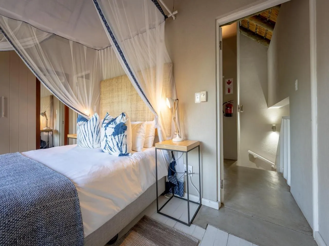 Decorative detail, Bed in eKhaya Bush Lodge