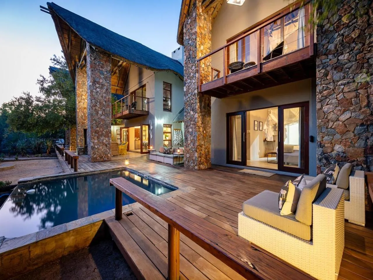 Swimming pool in eKhaya Bush Lodge