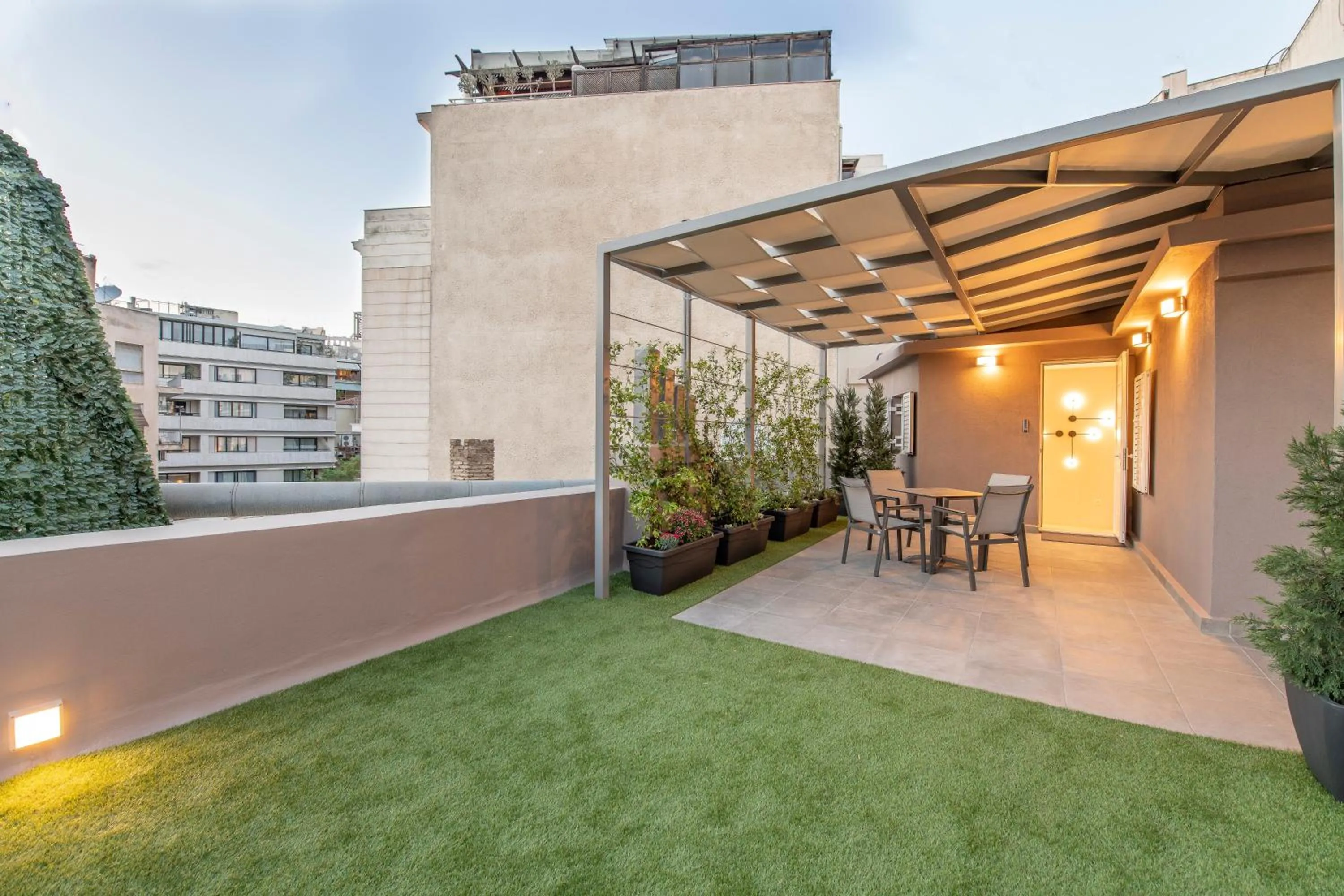 Patio in Acropolis Stay