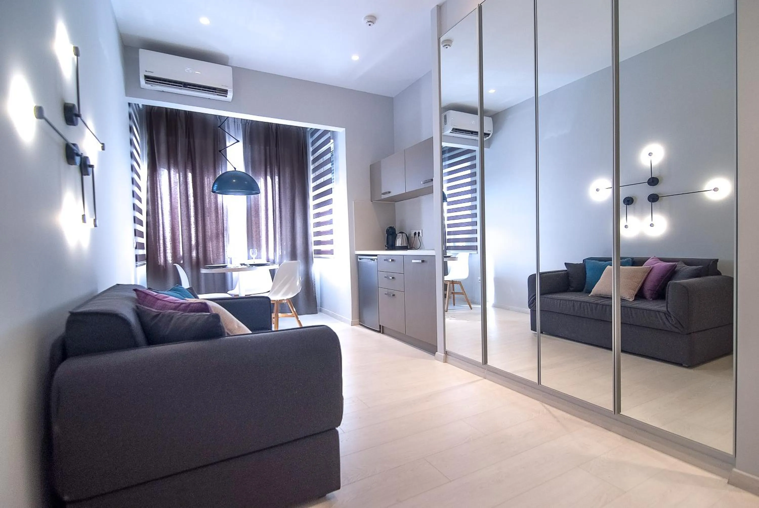 Seating area in Acropolis Stay