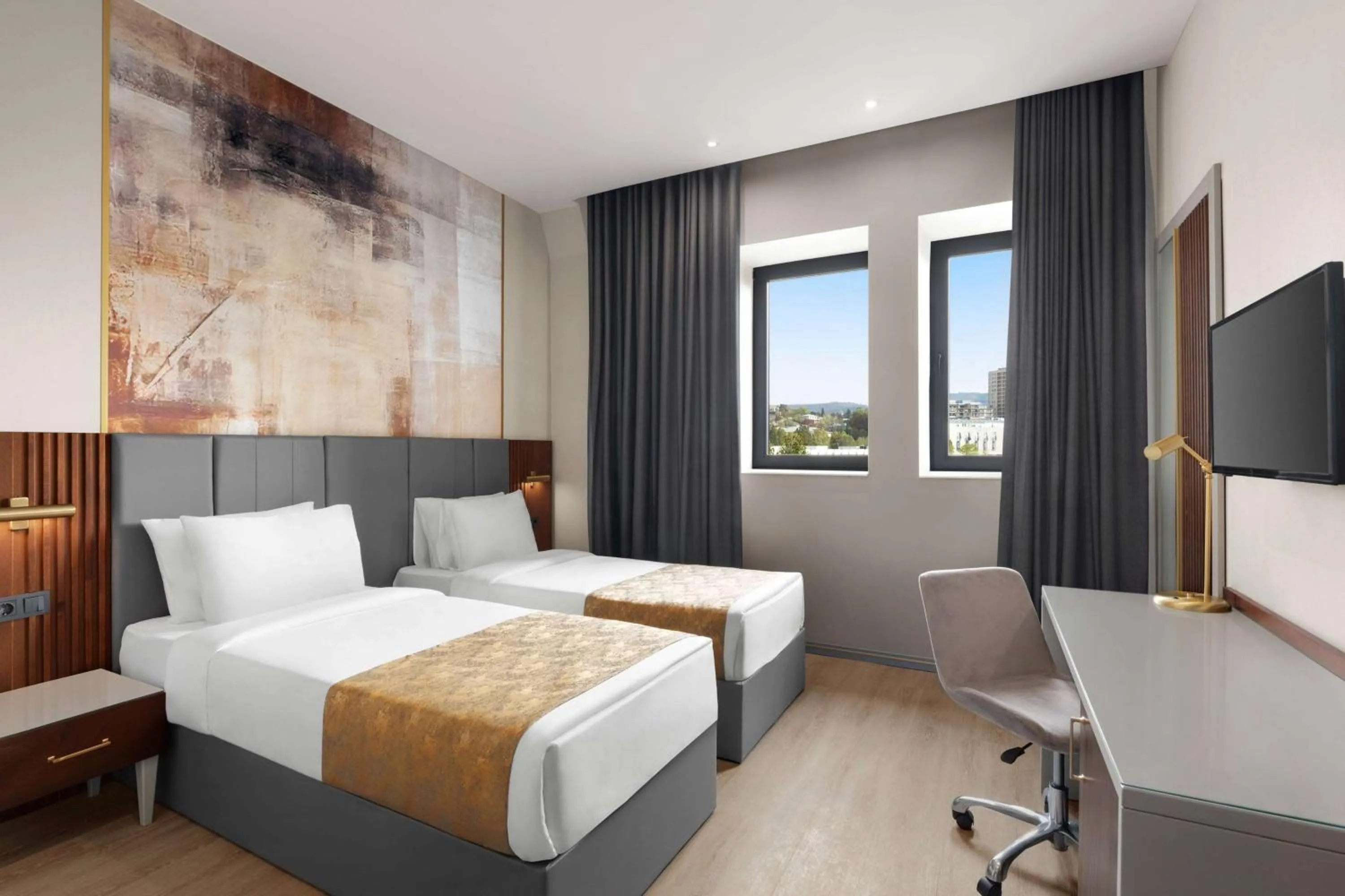 TV and multimedia, Bed in Tbilisi Chambers, Trademark Collection by Wyndham
