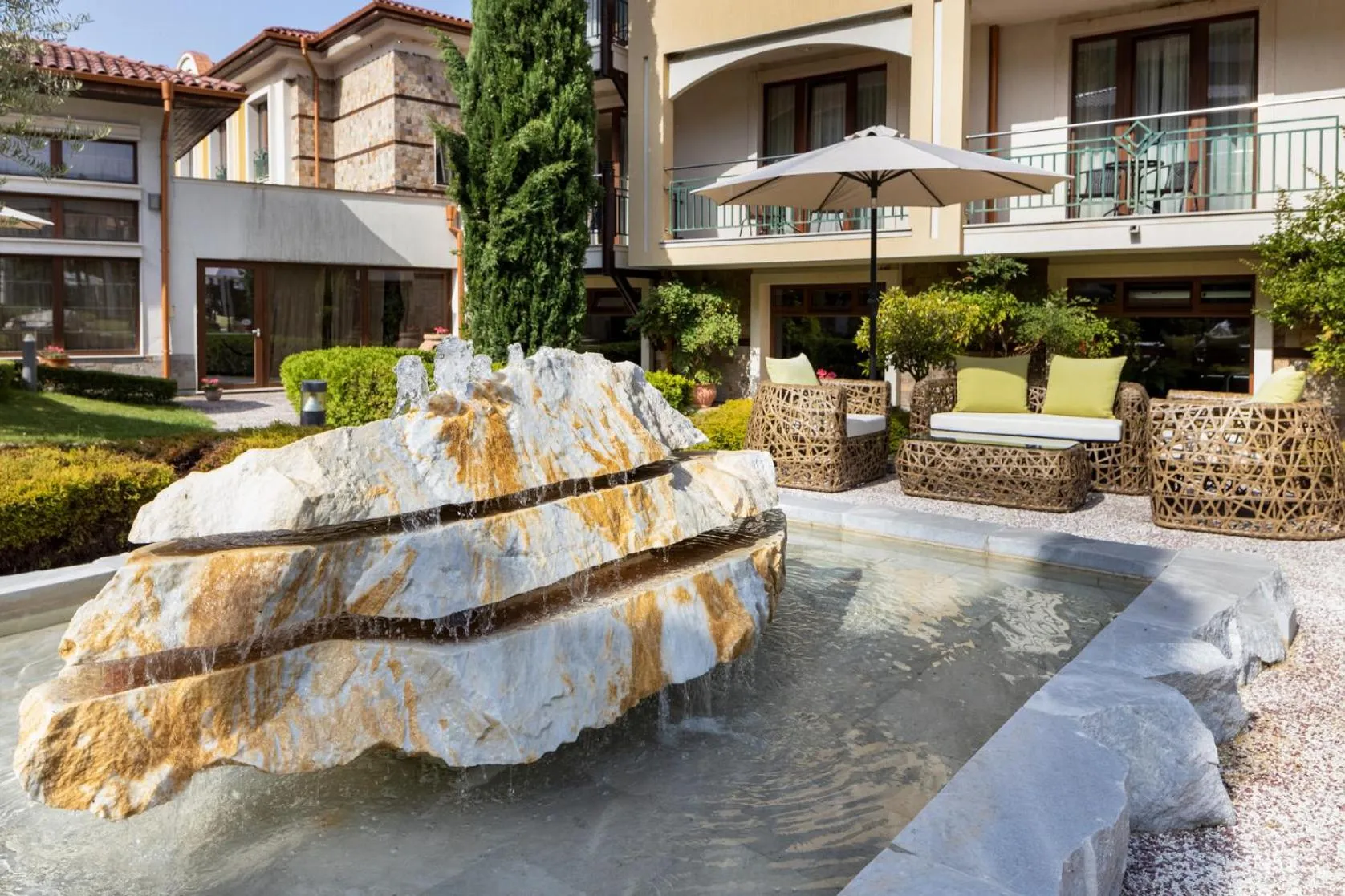 Patio in Pirin Park Hotel
