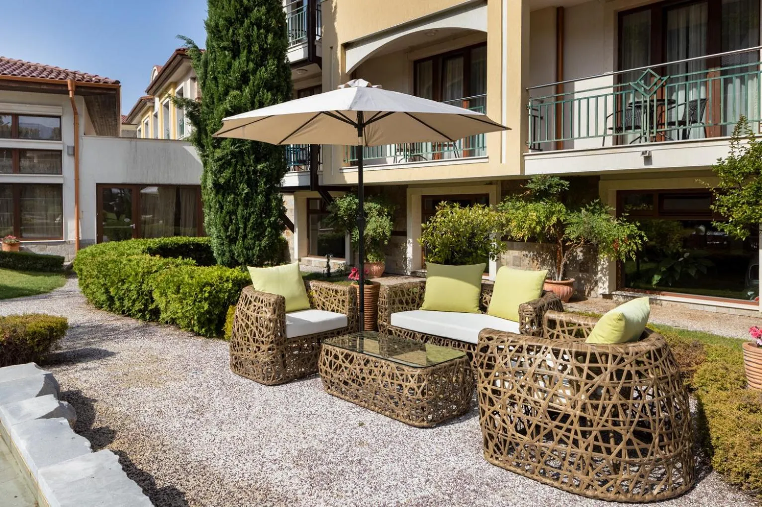 Patio in Pirin Park Hotel
