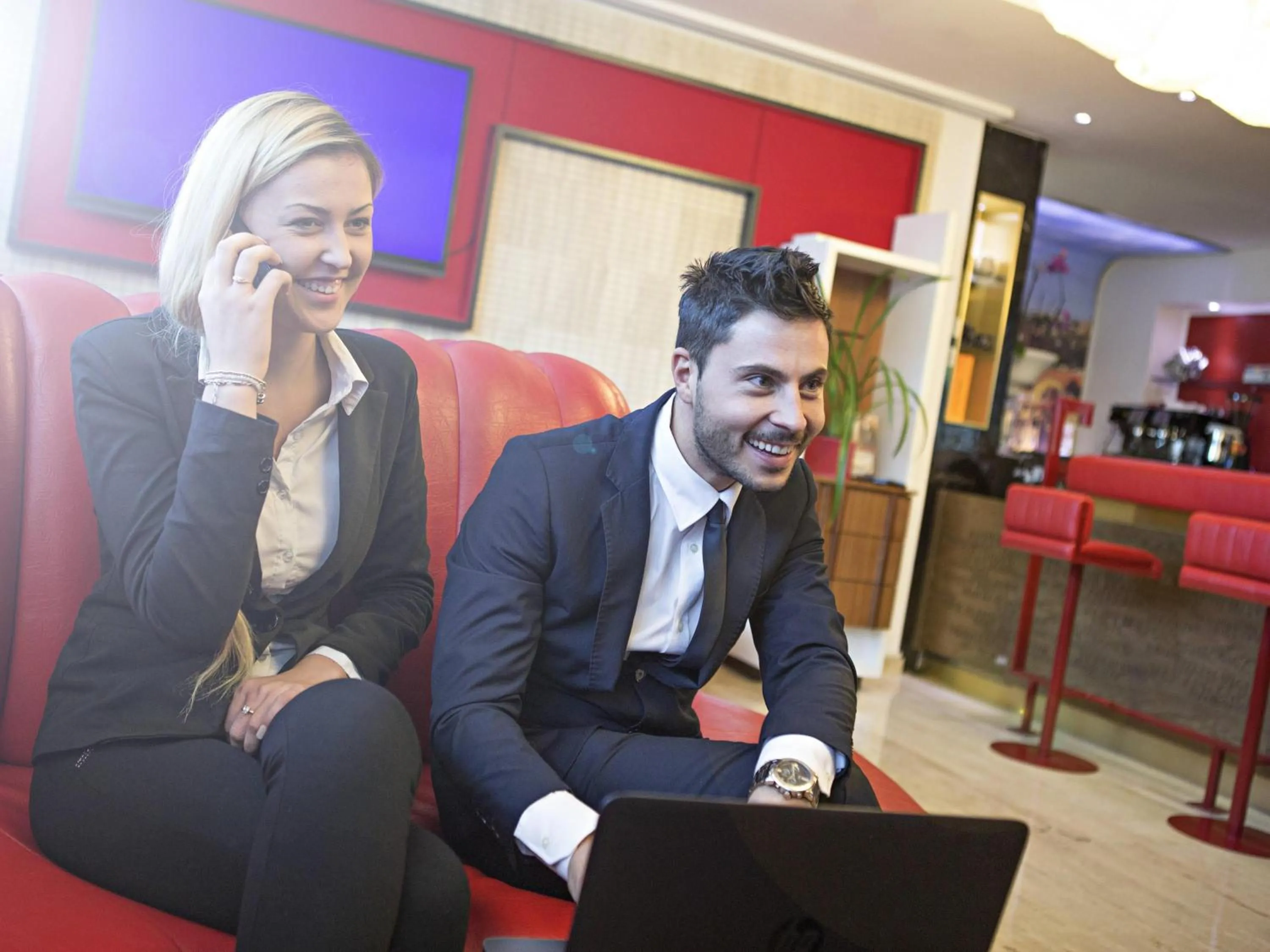 Lounge or bar in Novotel Roma Eur