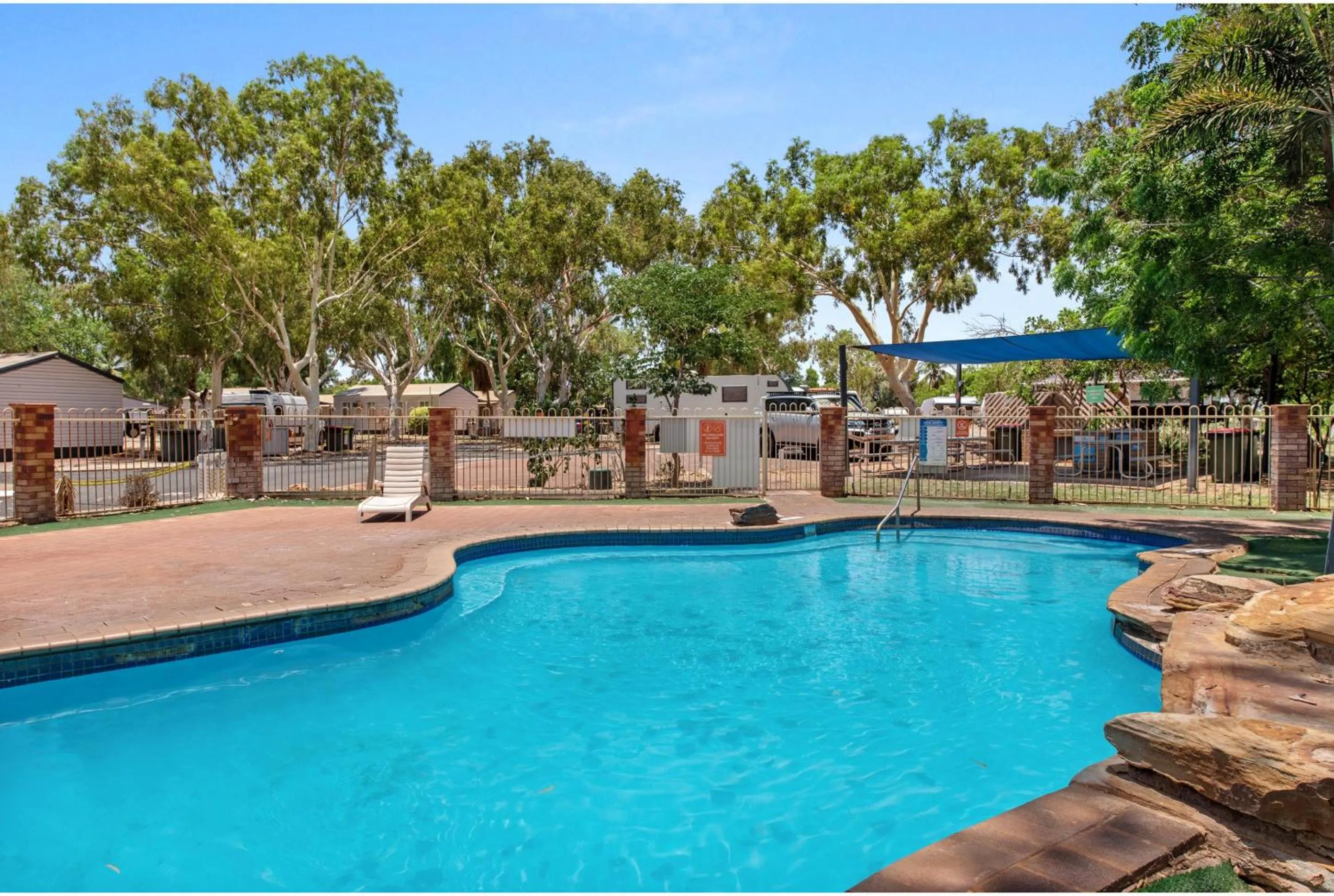 Pool view in Discovery Parks - Port Hedland