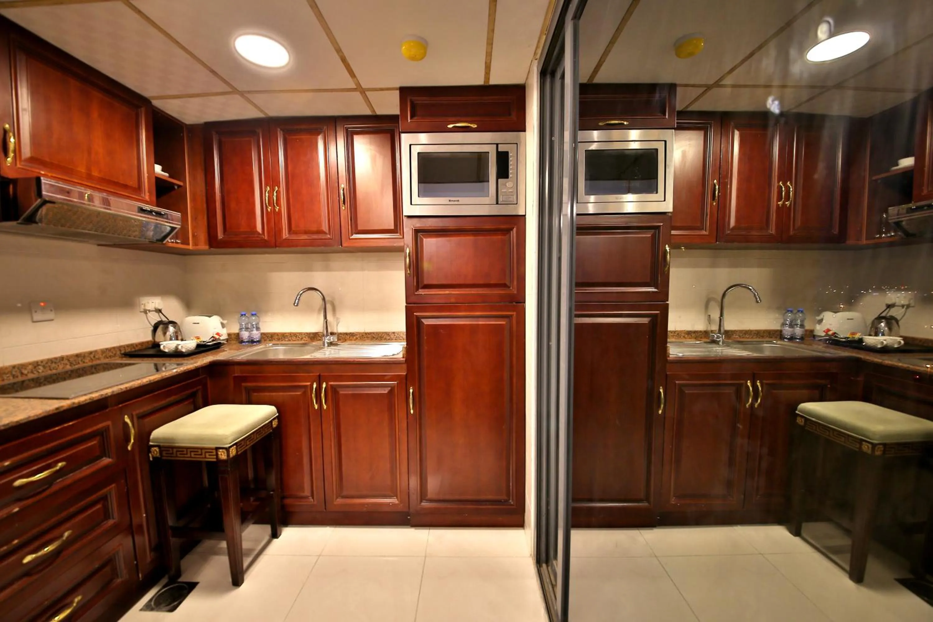 kitchen in Midtown Furnished Apartments