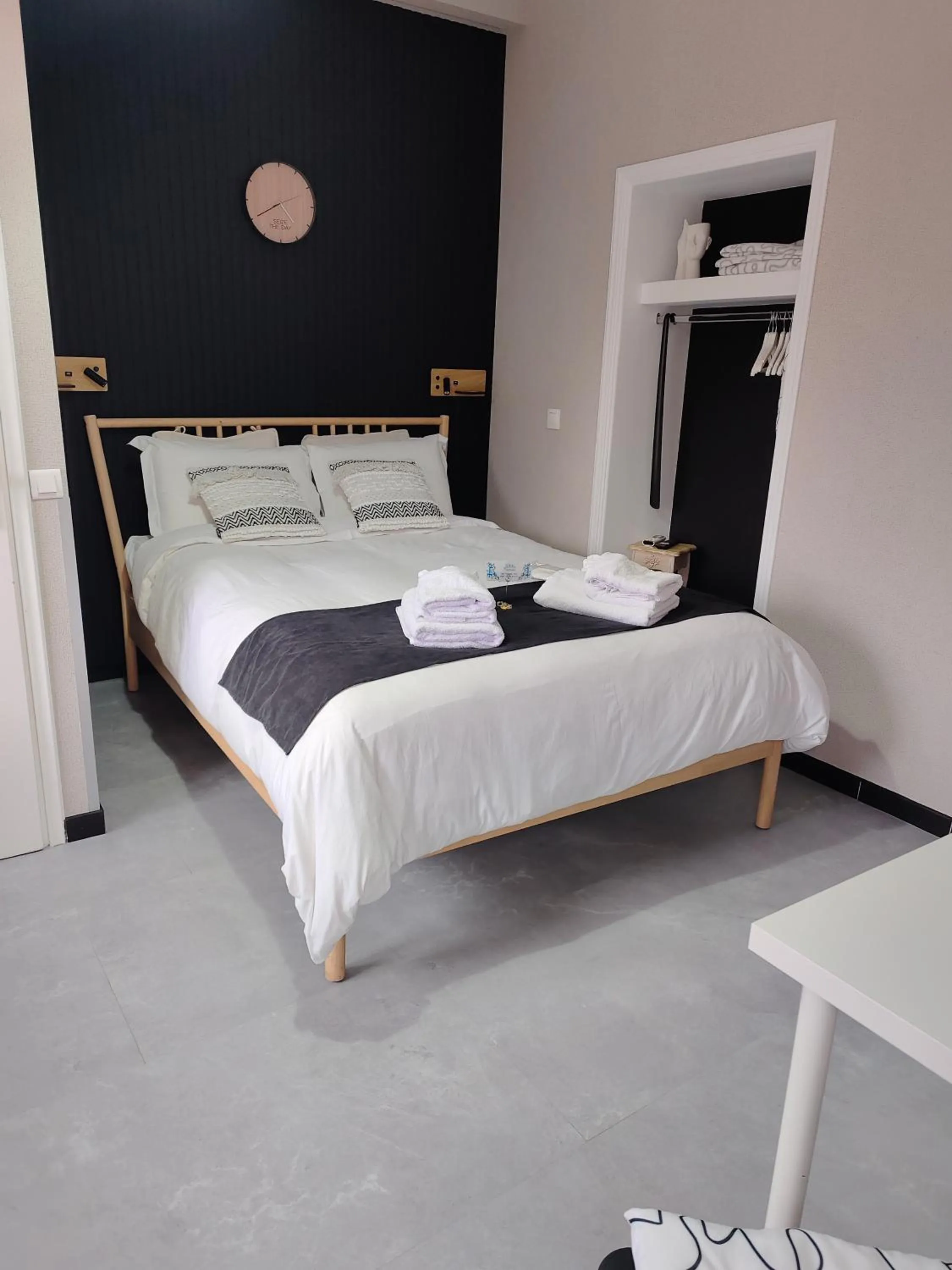 Bedroom, Bed in Natalie Apartments