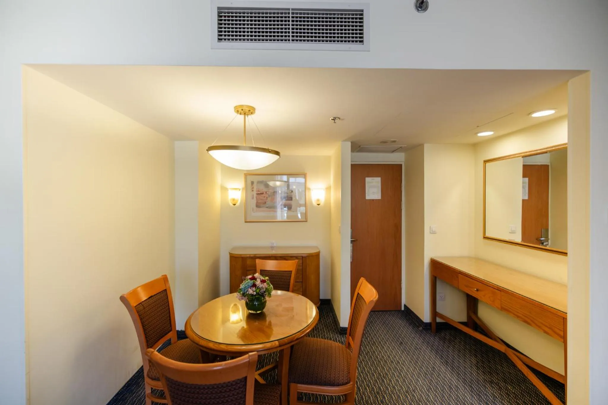 Seating area in Grand Court Hotel