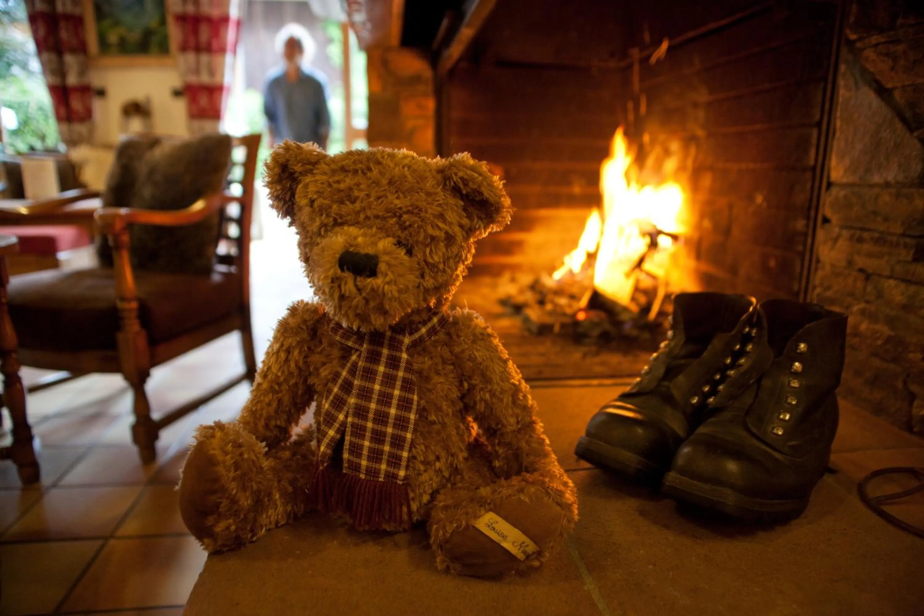 Living room in Logis Hotel Gai Soleil
