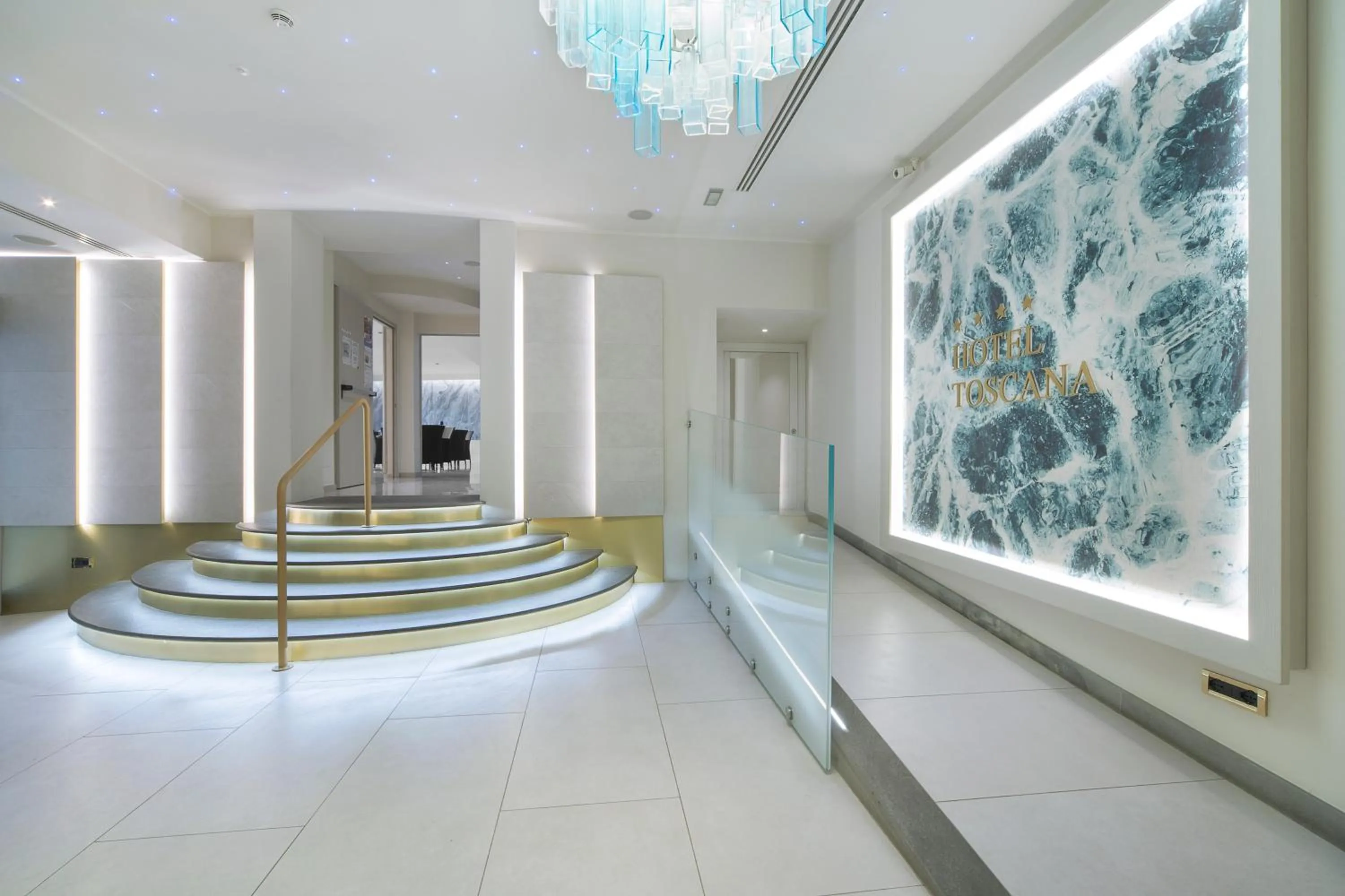 Lobby or reception in Hotel Ristorante Toscana