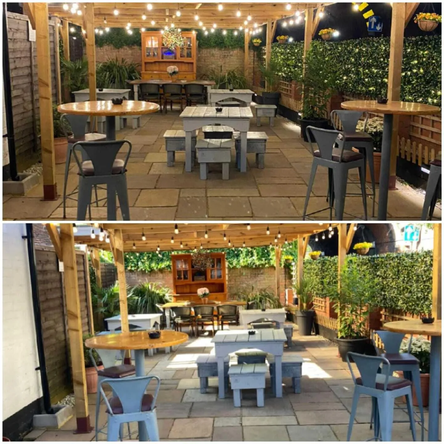 Patio in The George Hotel Pangbourne