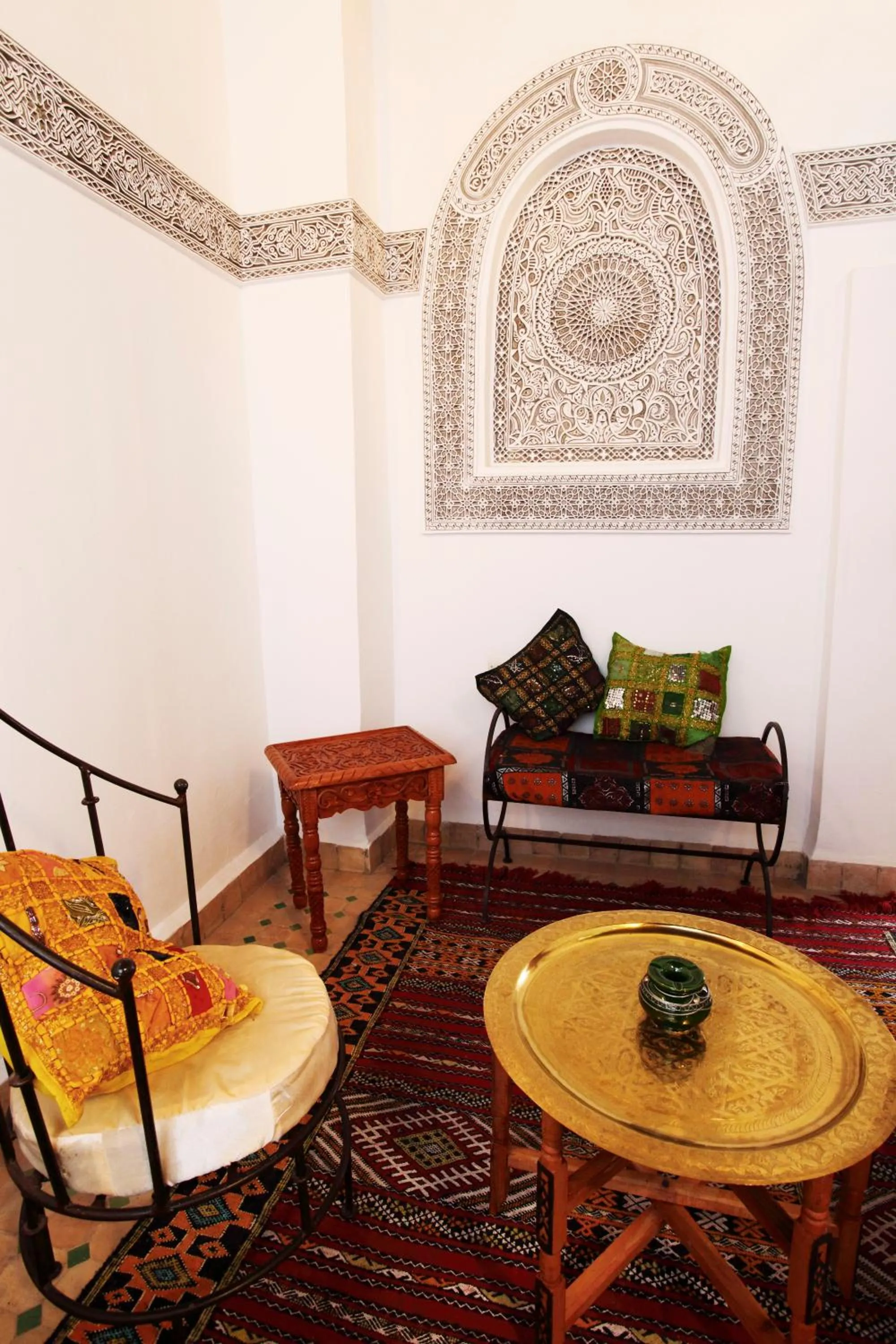 Seating area in Riad Jamaï