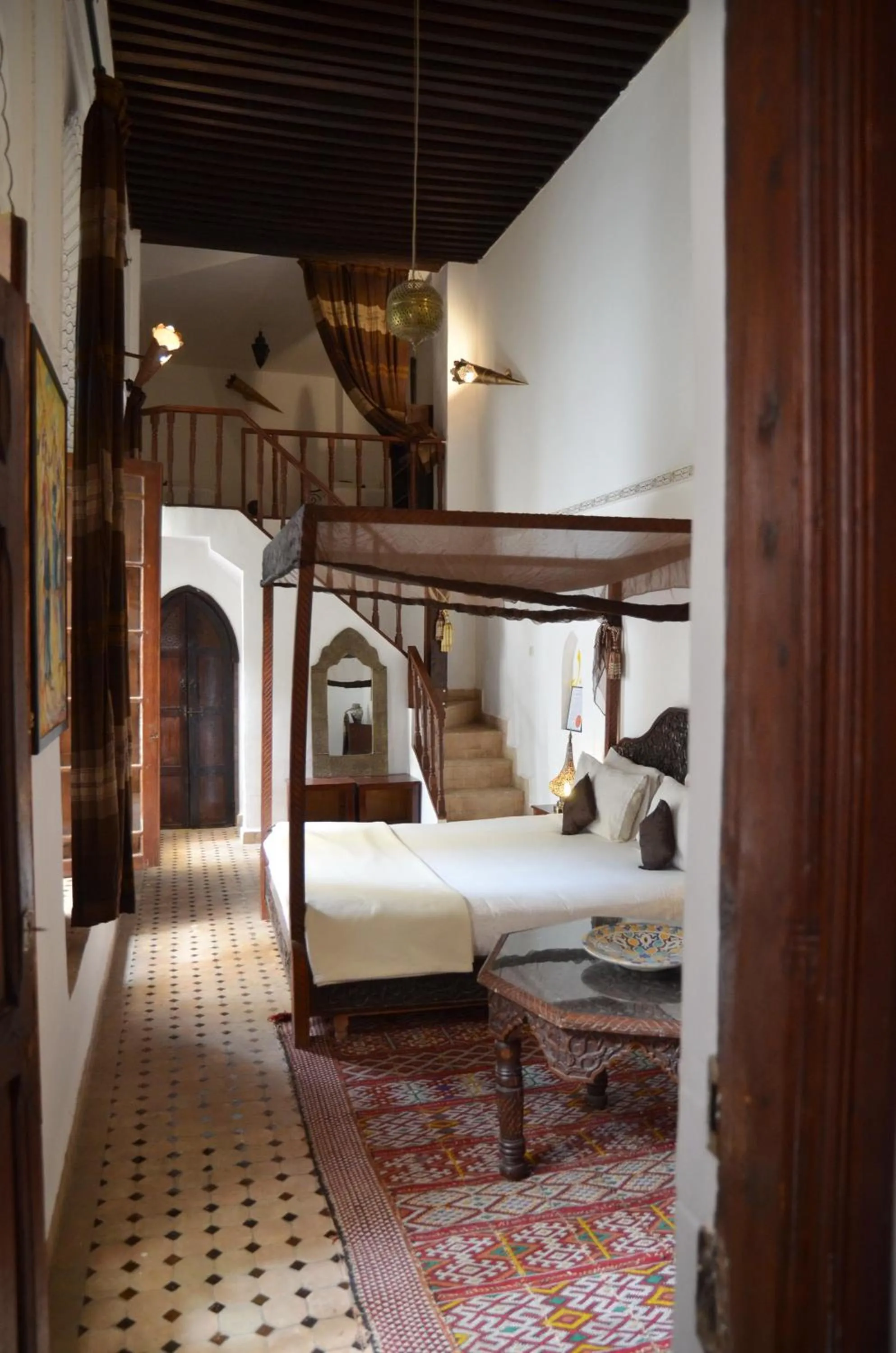Bed in Riad Jamaï