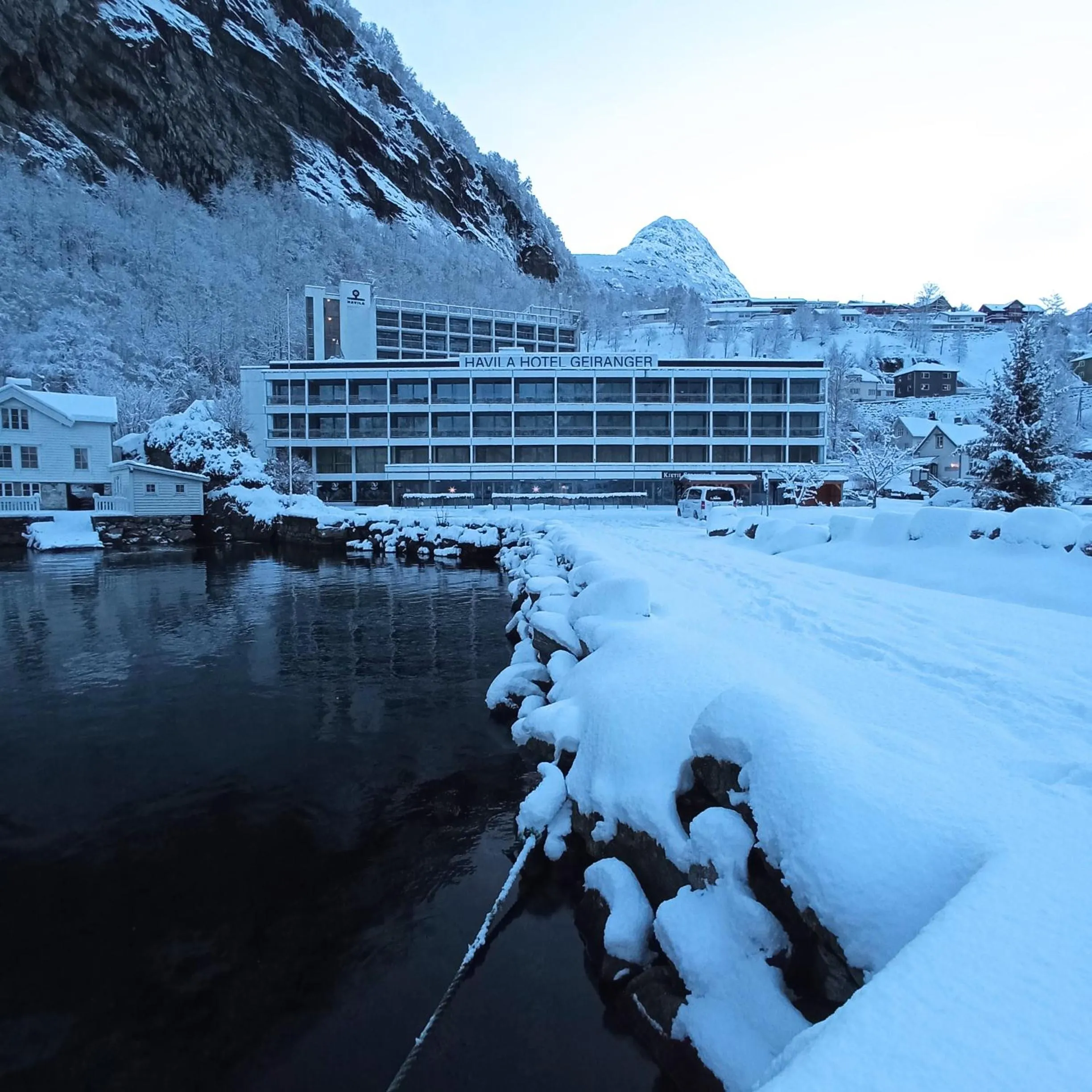 Facade/entrance in Havila Hotel Geiranger