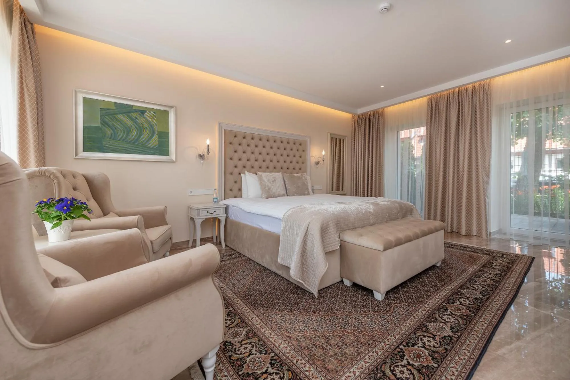 Spring, Bed in Hotel Pušų paunksnėje