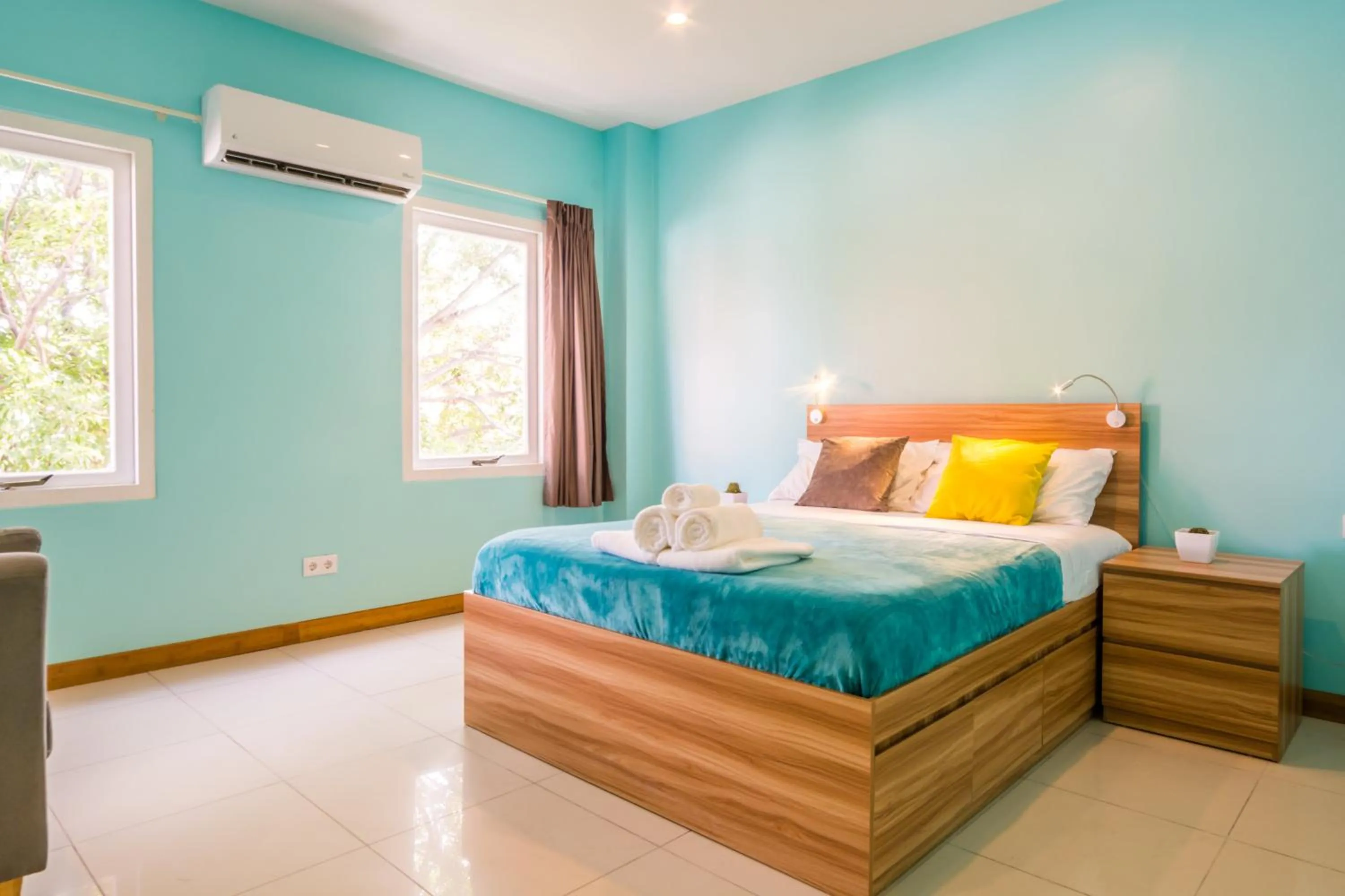 Bedroom, Bed in Bed & Bike Curacao - Pietermaai