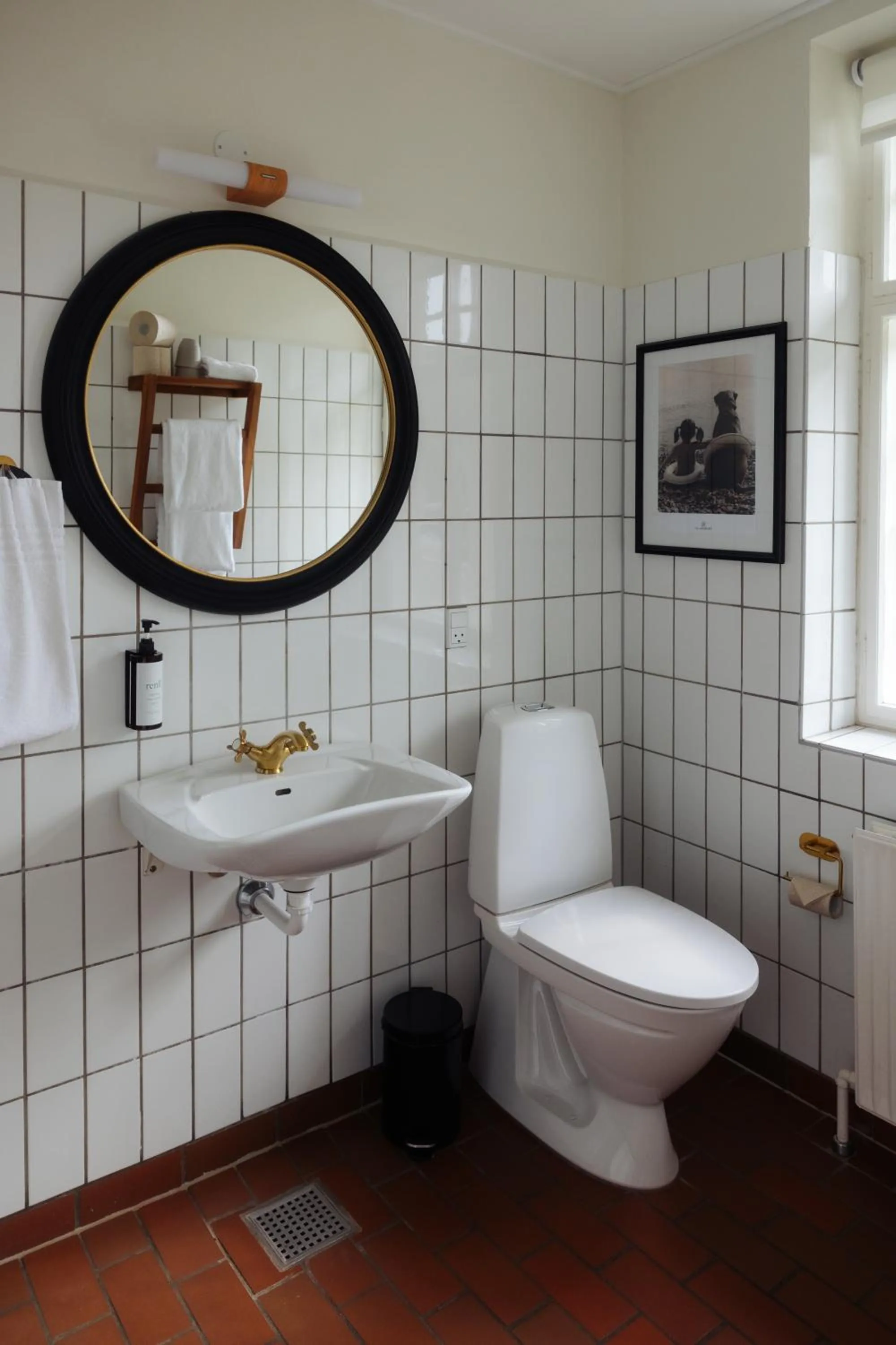 Bathroom in Gl. Avernæs Sinatur Hotel & Konference