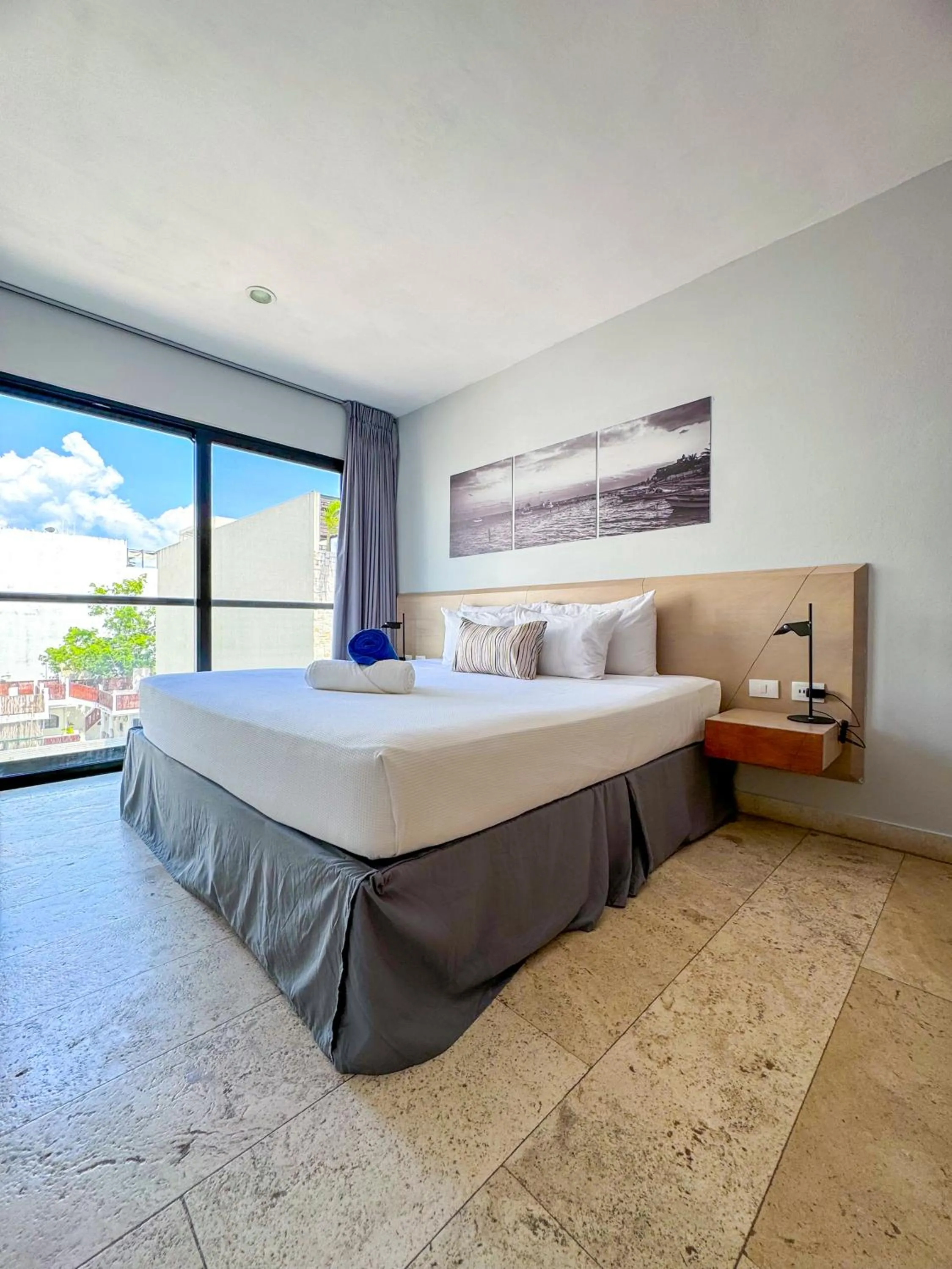 Bed in Hotelito del Mar Playa del Carmen